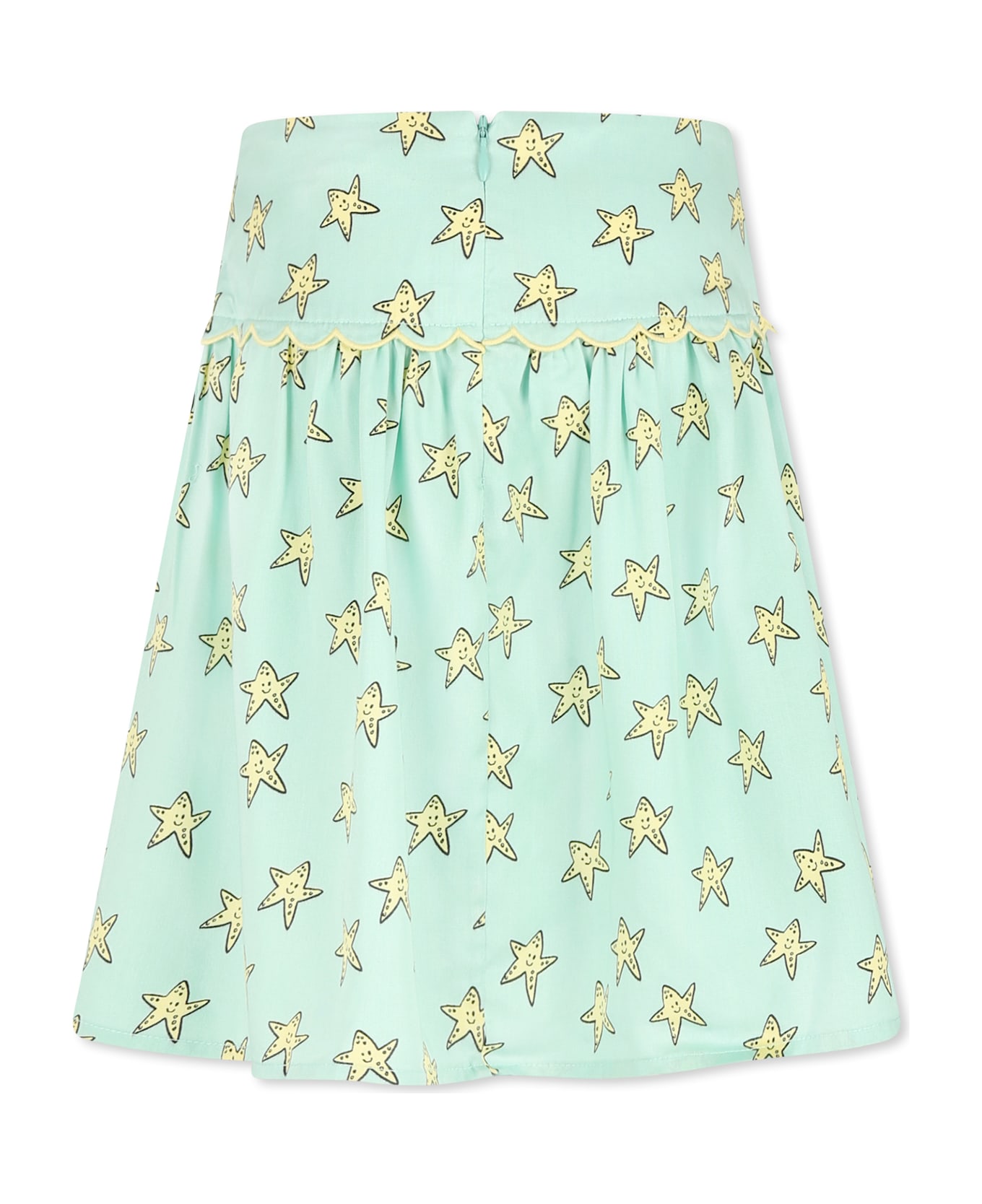 Stella McCartney Kids Green Skirt For Girl With Stars - Green