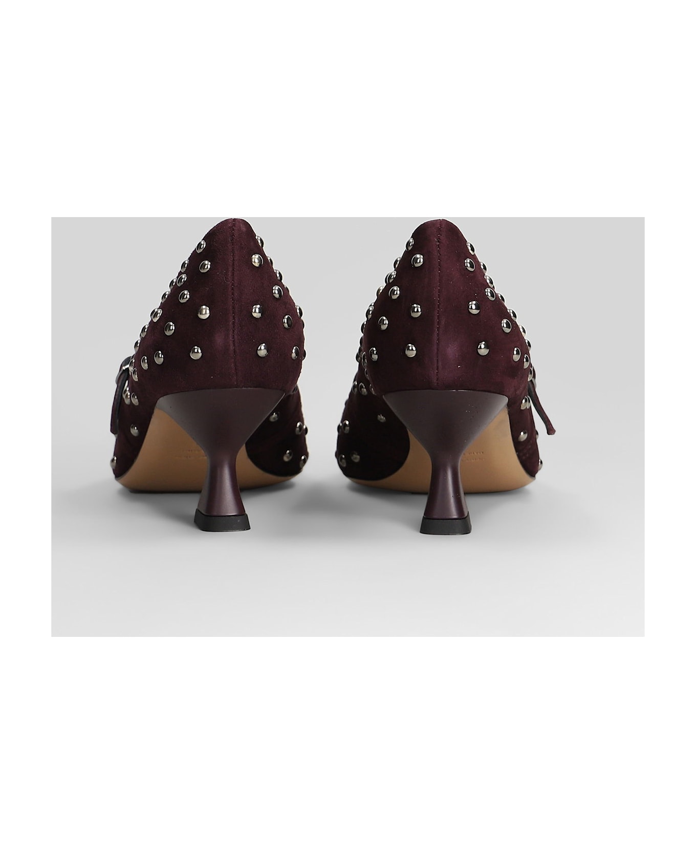 The Seller Pumps In Bordeaux Suede - bordeaux