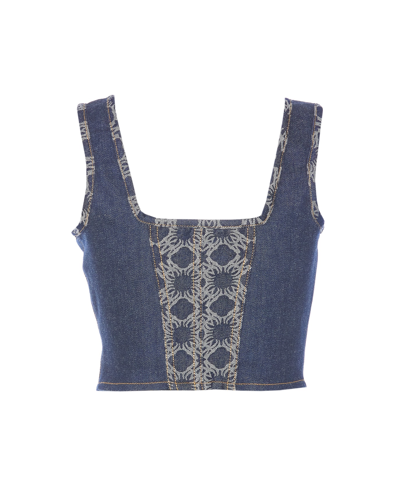 AMIRI Ma Quad Corset Top - Blue