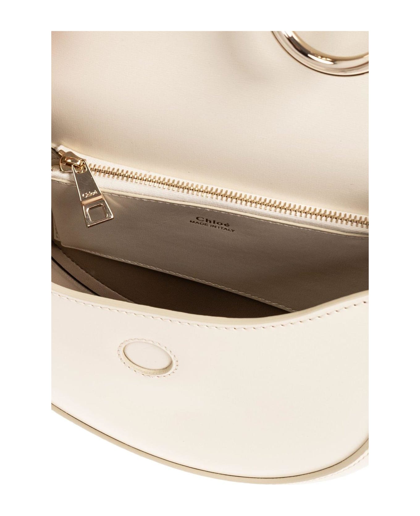 Chloé Arlene Logo Printed Crossbody Bag - BIANCO