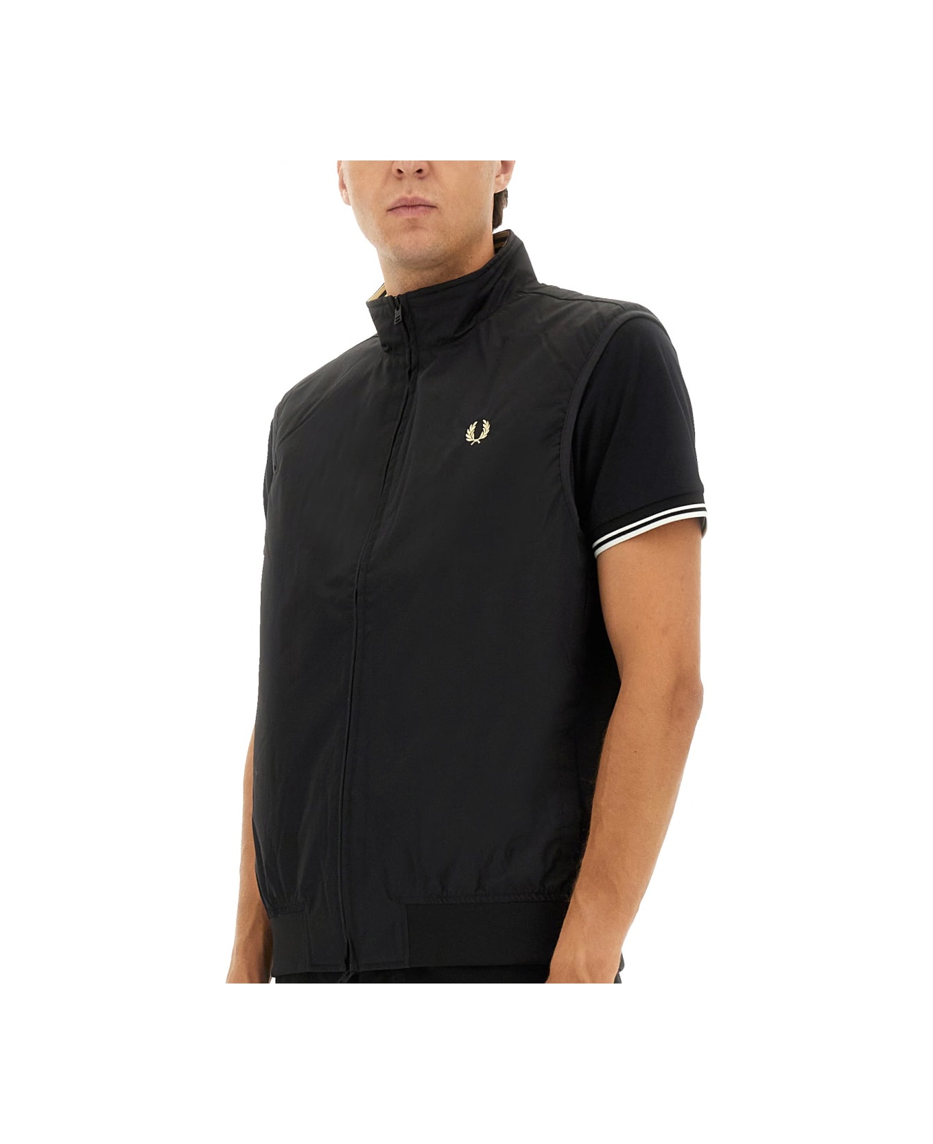 Fred Perry "brentham" Vest - BLACK