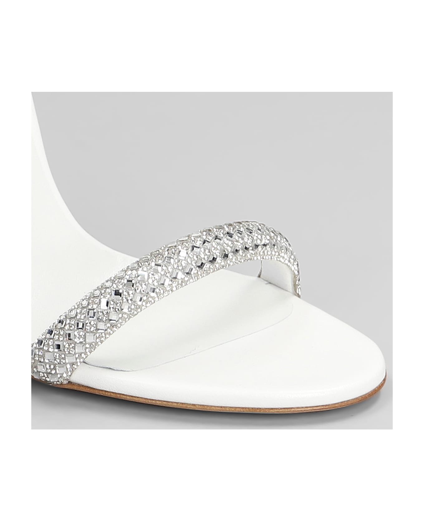 Casadei Julia Stratosphere Sandals In White Leather - white