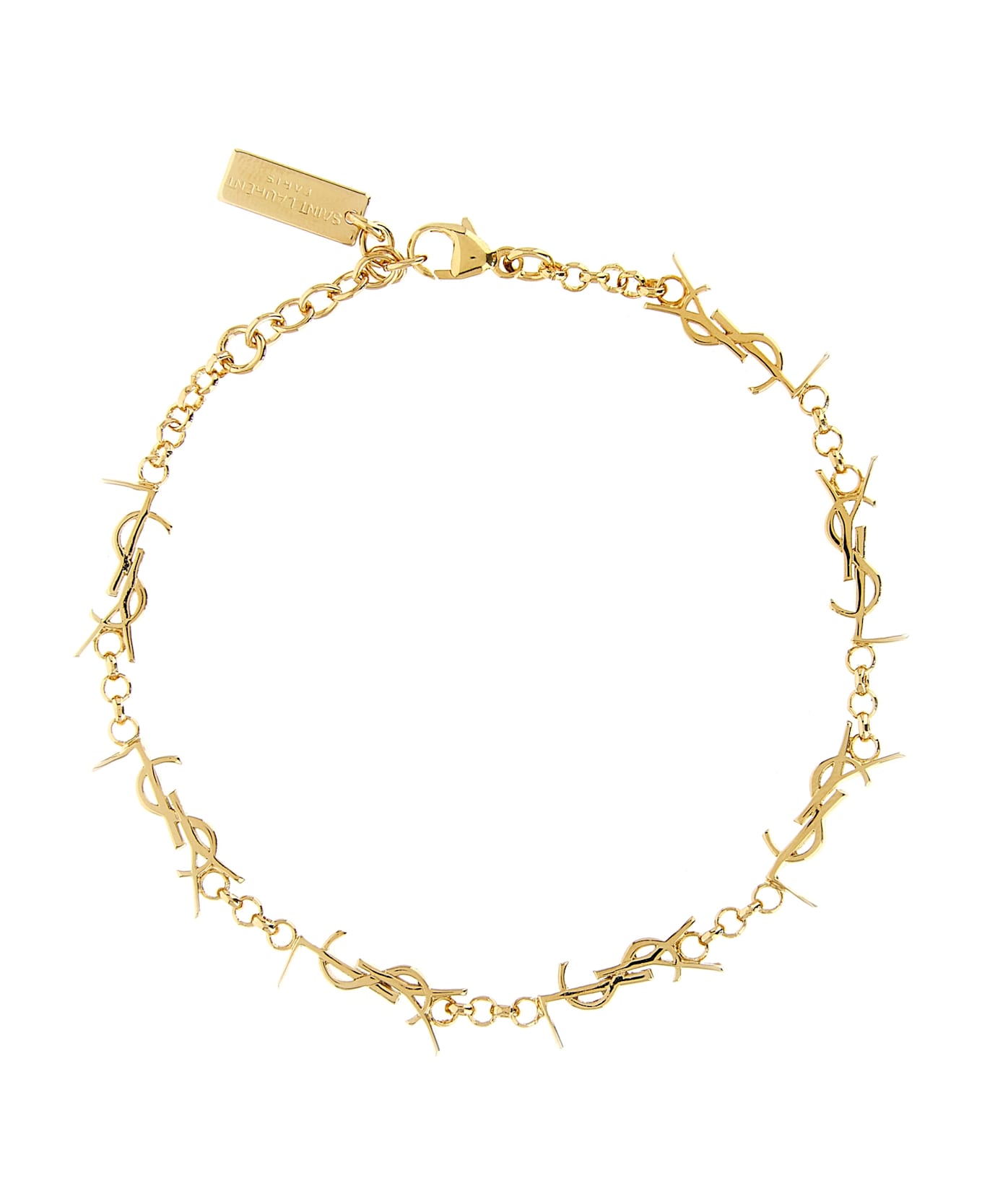 Saint Laurent 
cassandre
 Multi-charm Bracelet - Gold