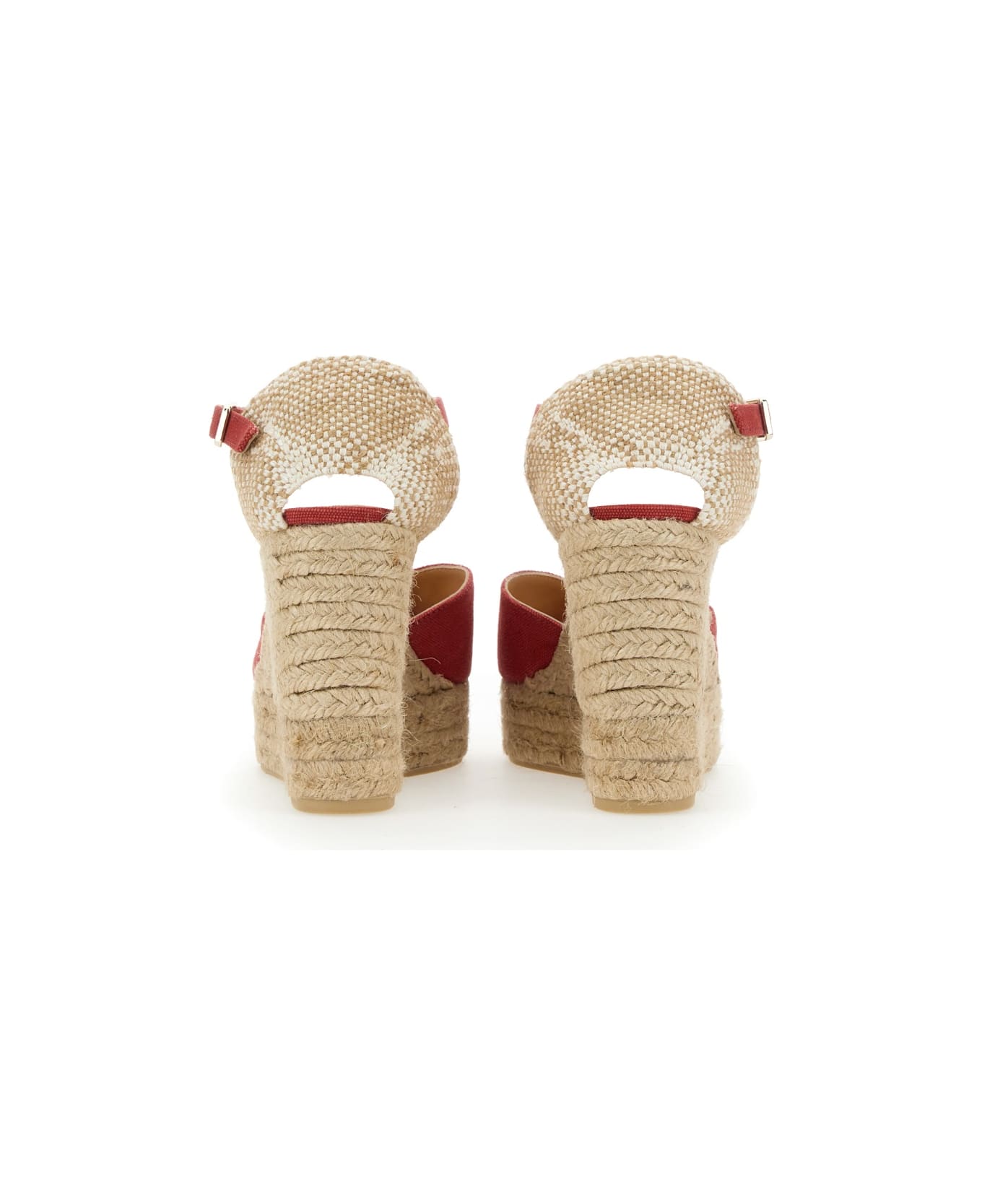 Castañer White Sandal. - RED