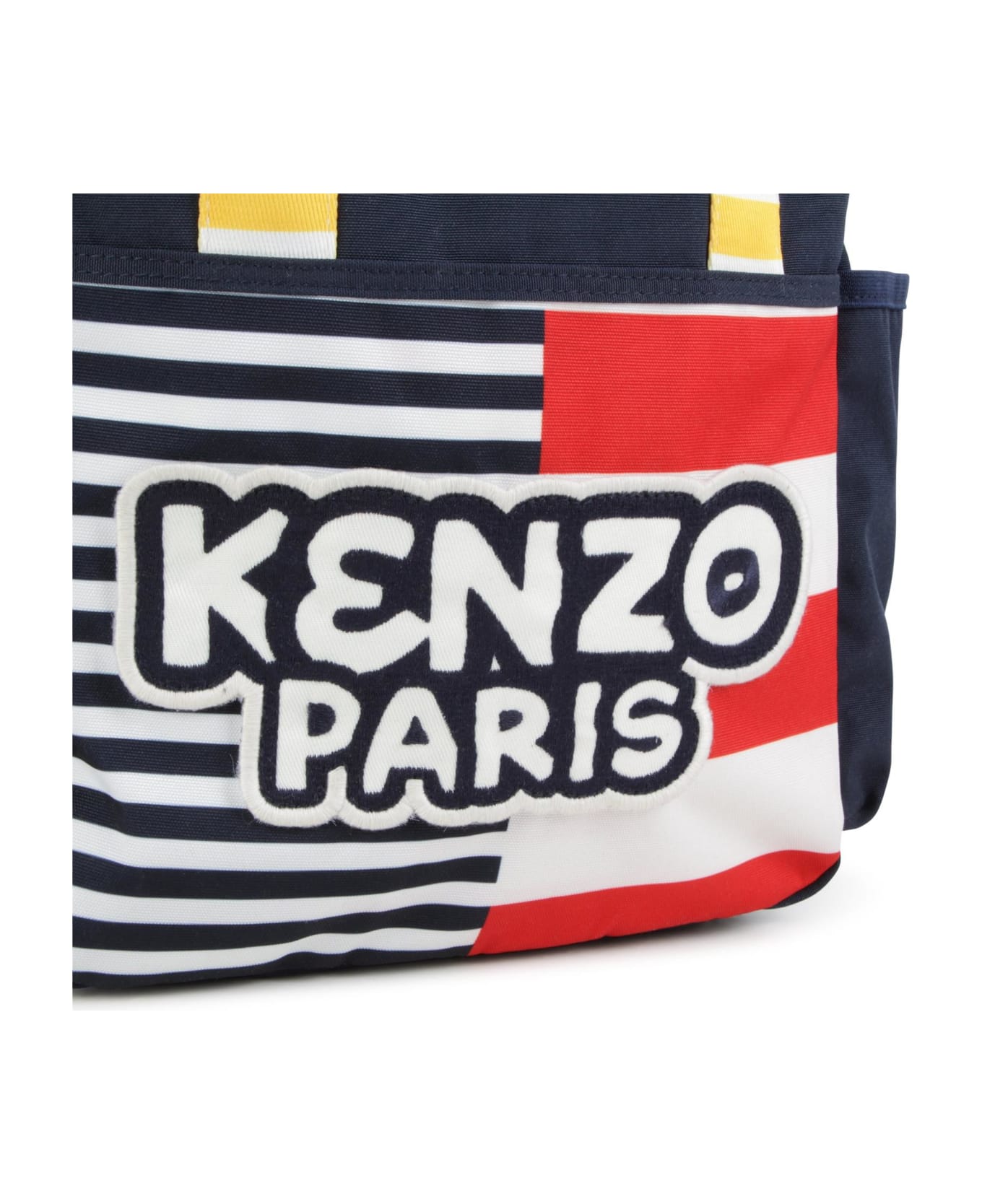 Kenzo Kids Zaino Con Ricamo - Blue