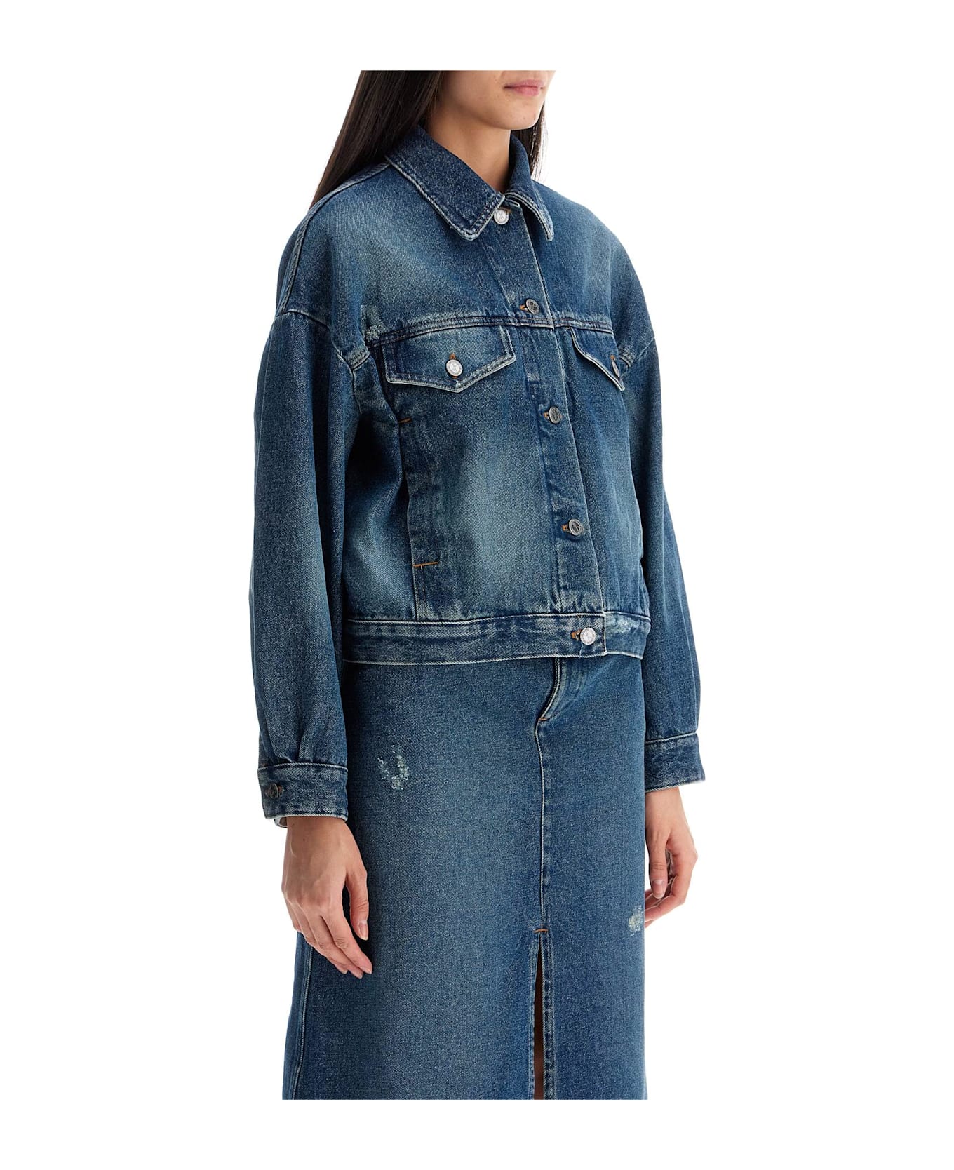 A.P.C. 
boxy Denim Jacket In C - BLUE
