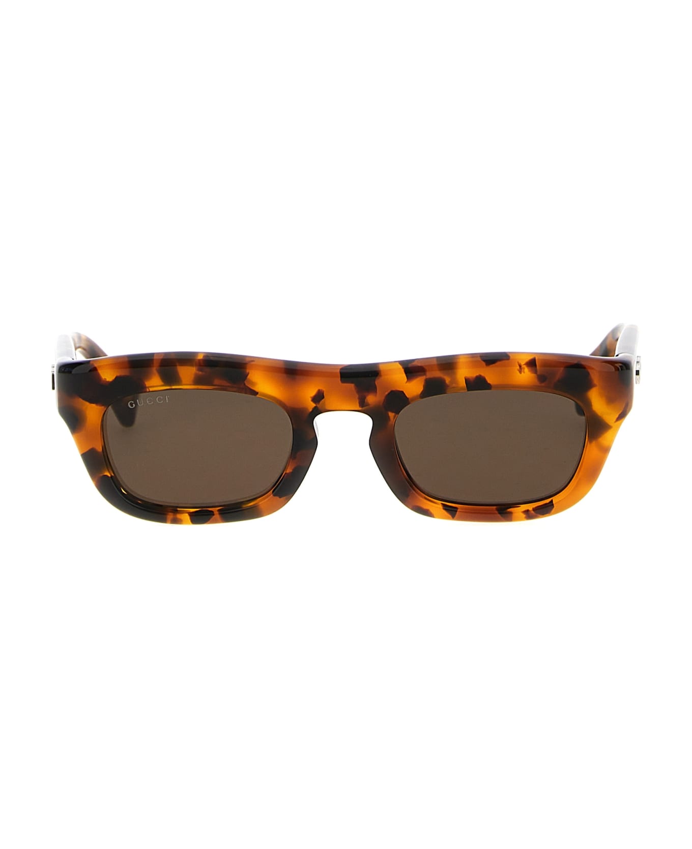 Gucci Rectangular Sunglasses - Brown