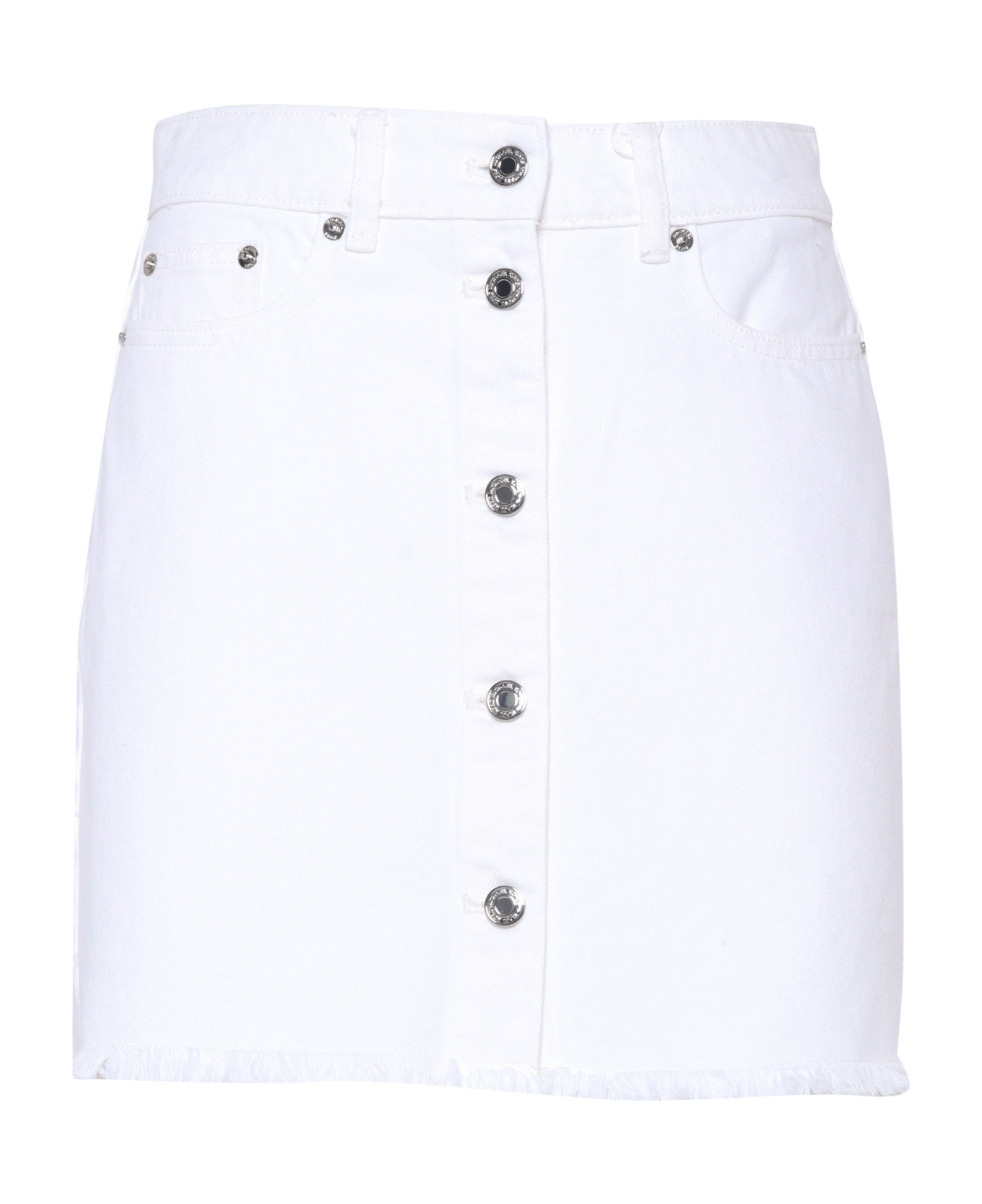 Michael Kors Denim Mini Skirt - WHITE スカート