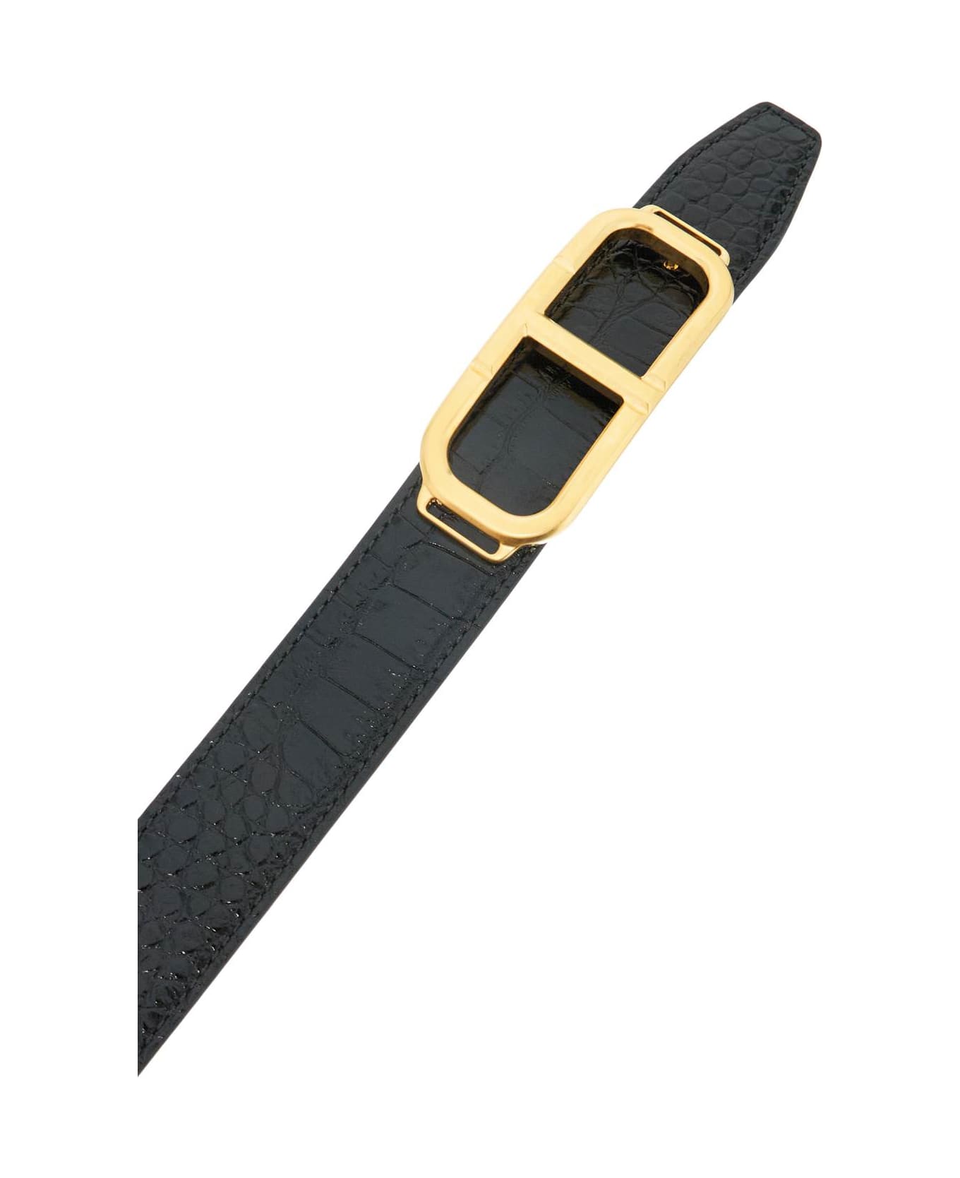 Tom Ford Reversible Buckle Belt - BLACK (Black)