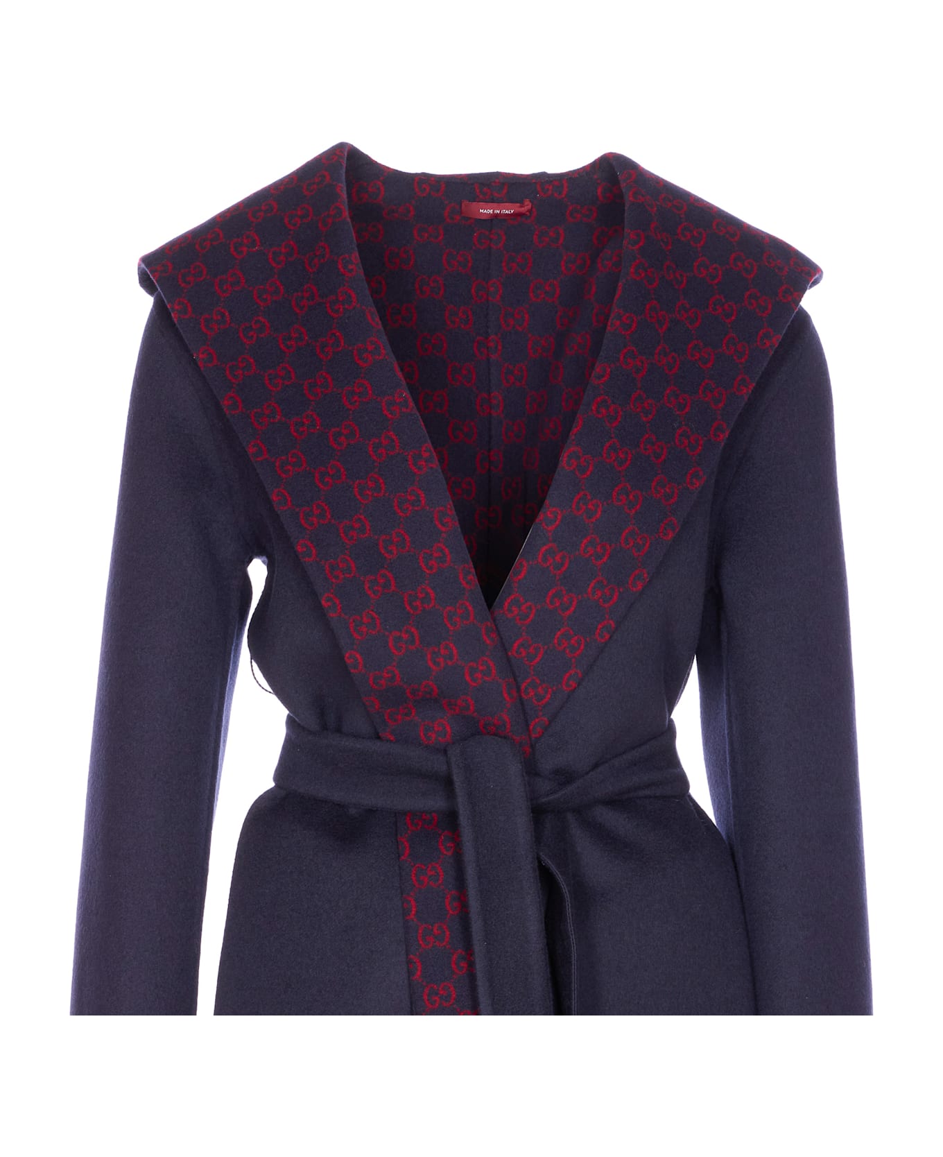 Gucci Reversible Gg Coat - Blue