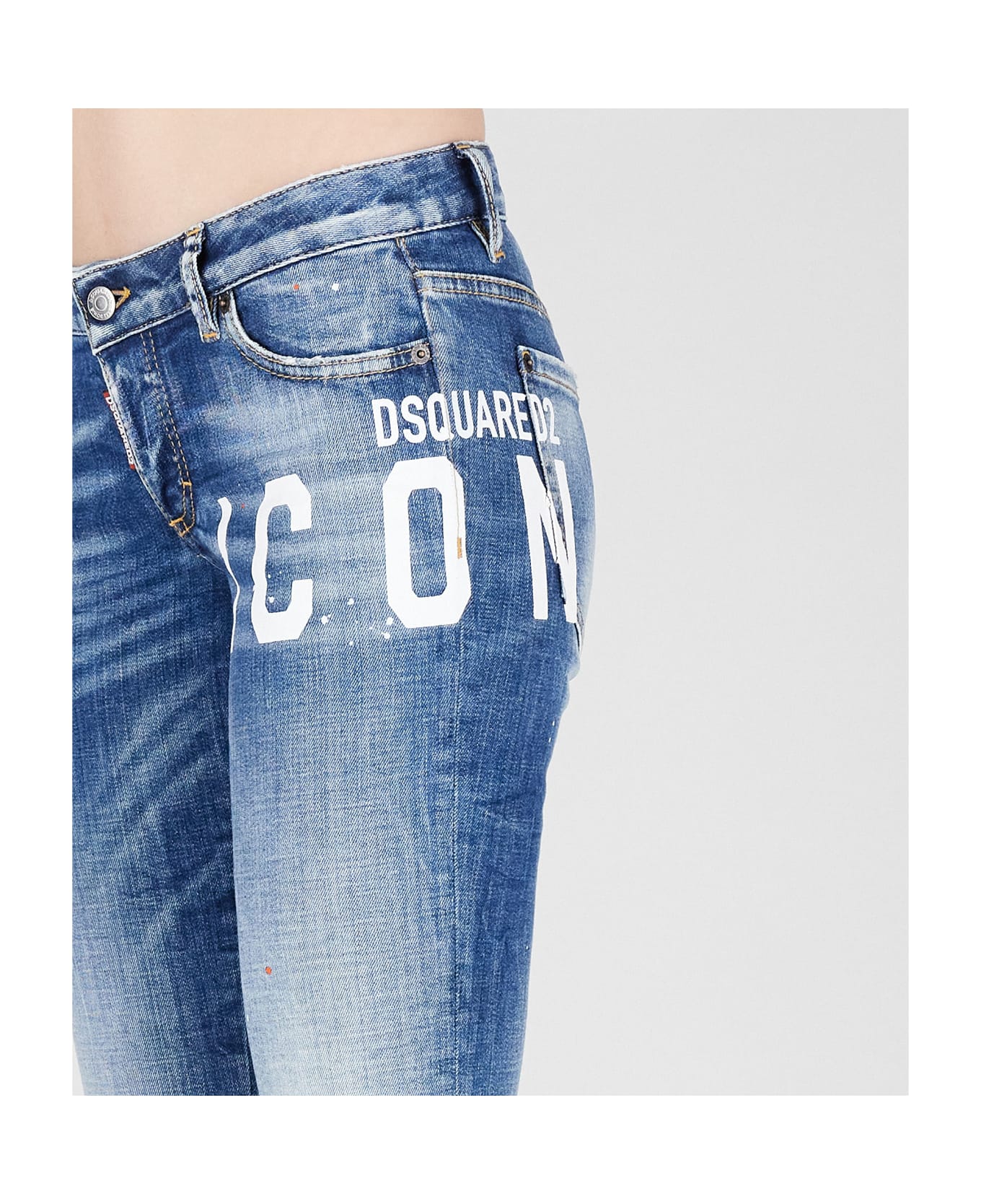 Dsquared2 Stretch Denim Icon Jennifer Jeans - Blue ボトムス