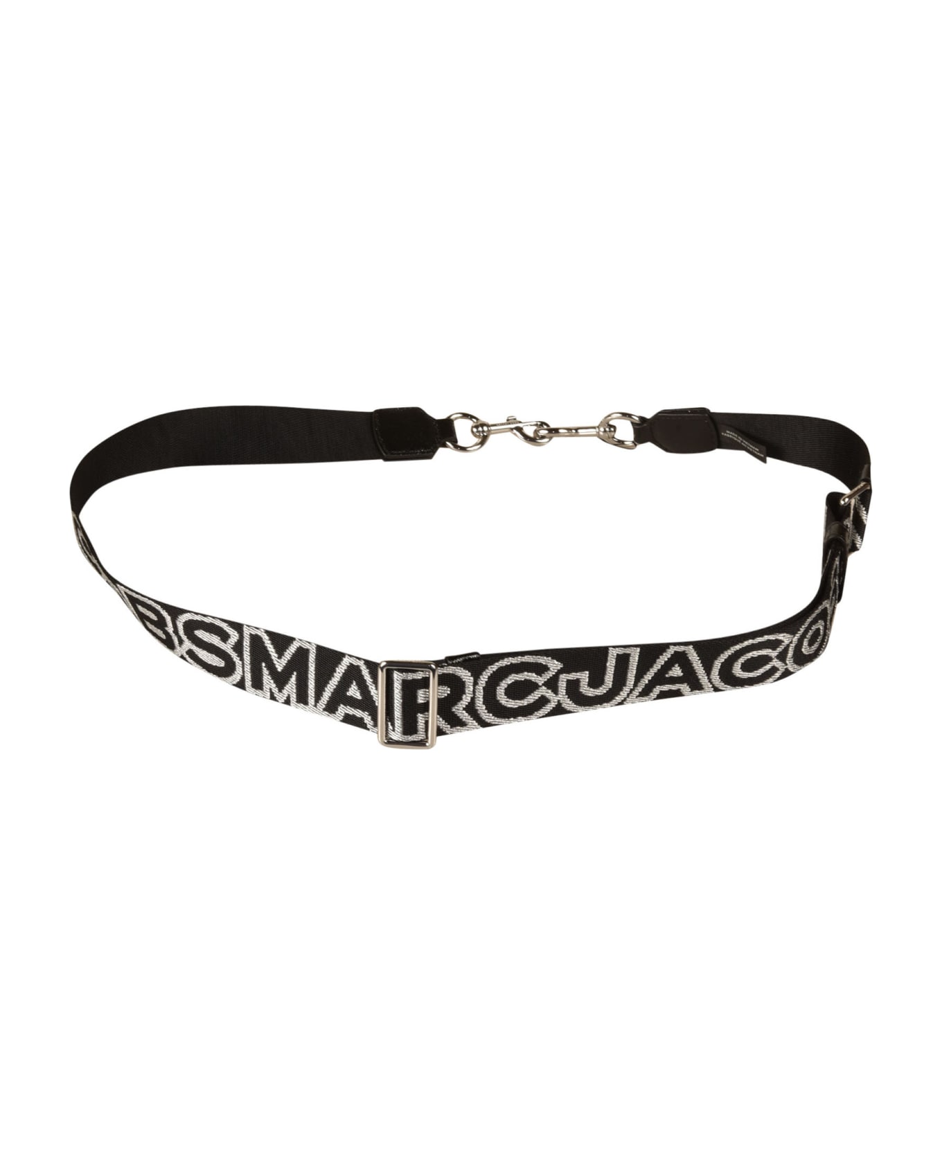 Marc Jacobs Logo Embroidered Shoulder Strap - Silver