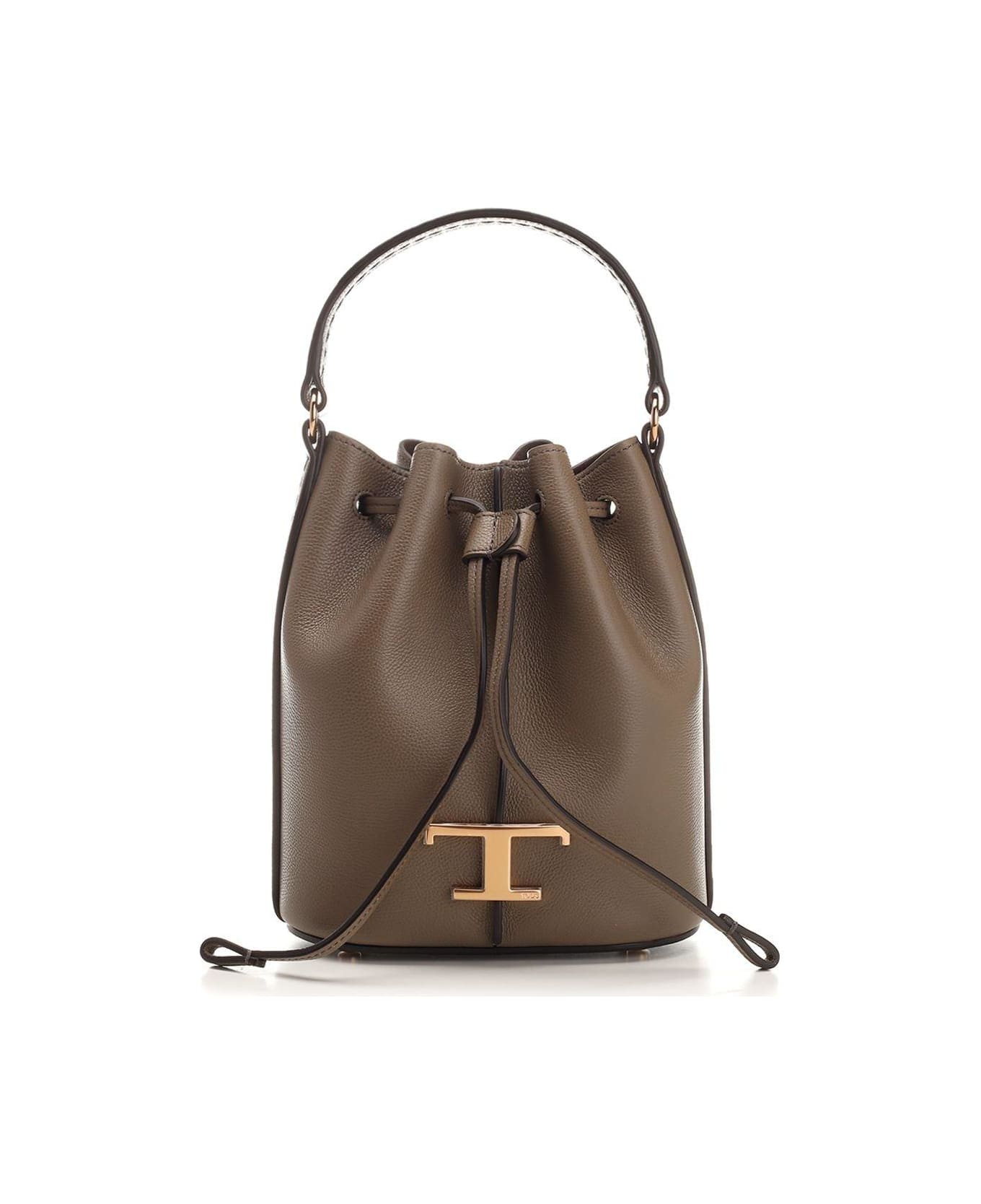 Tod's T Timeless Bucket Bag - GREEN