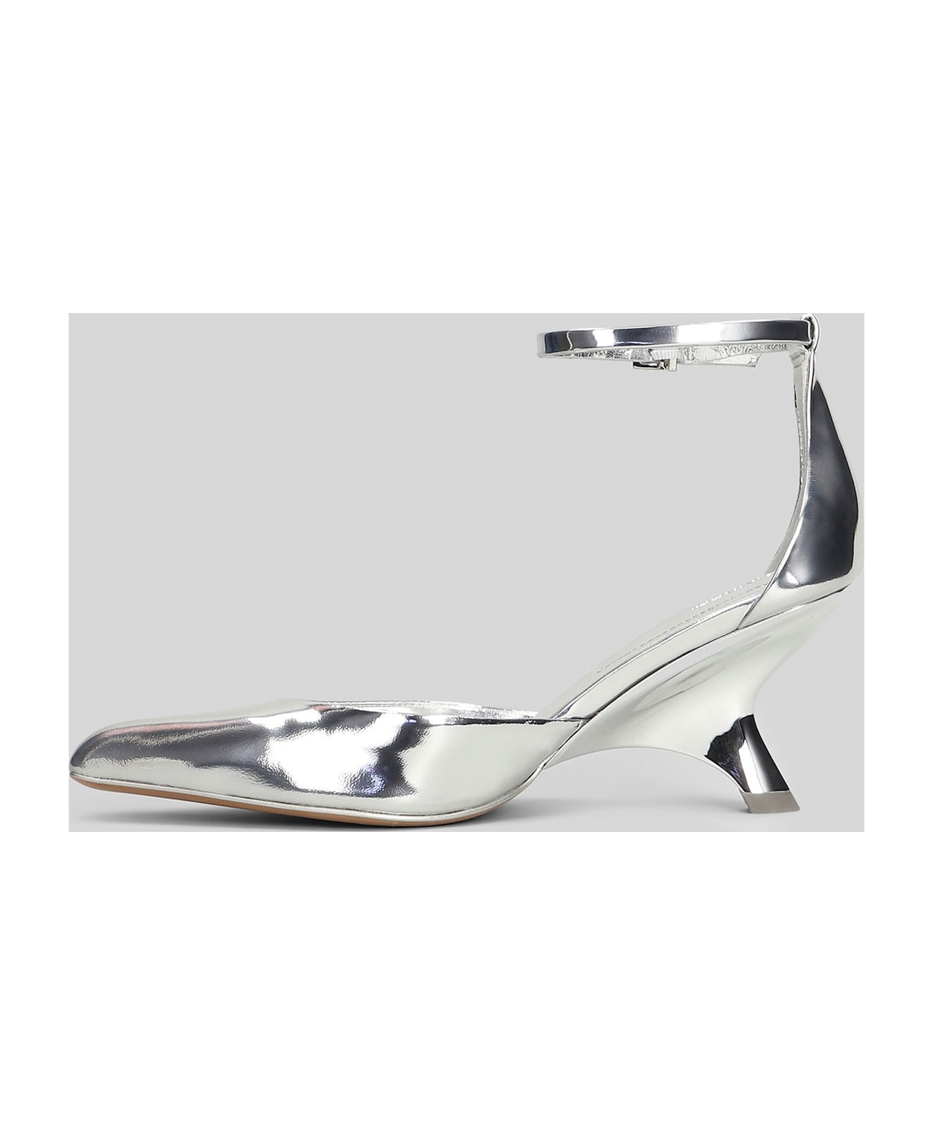Simkhai Vixen Pumps In Silver Leather - silver ハイヒール