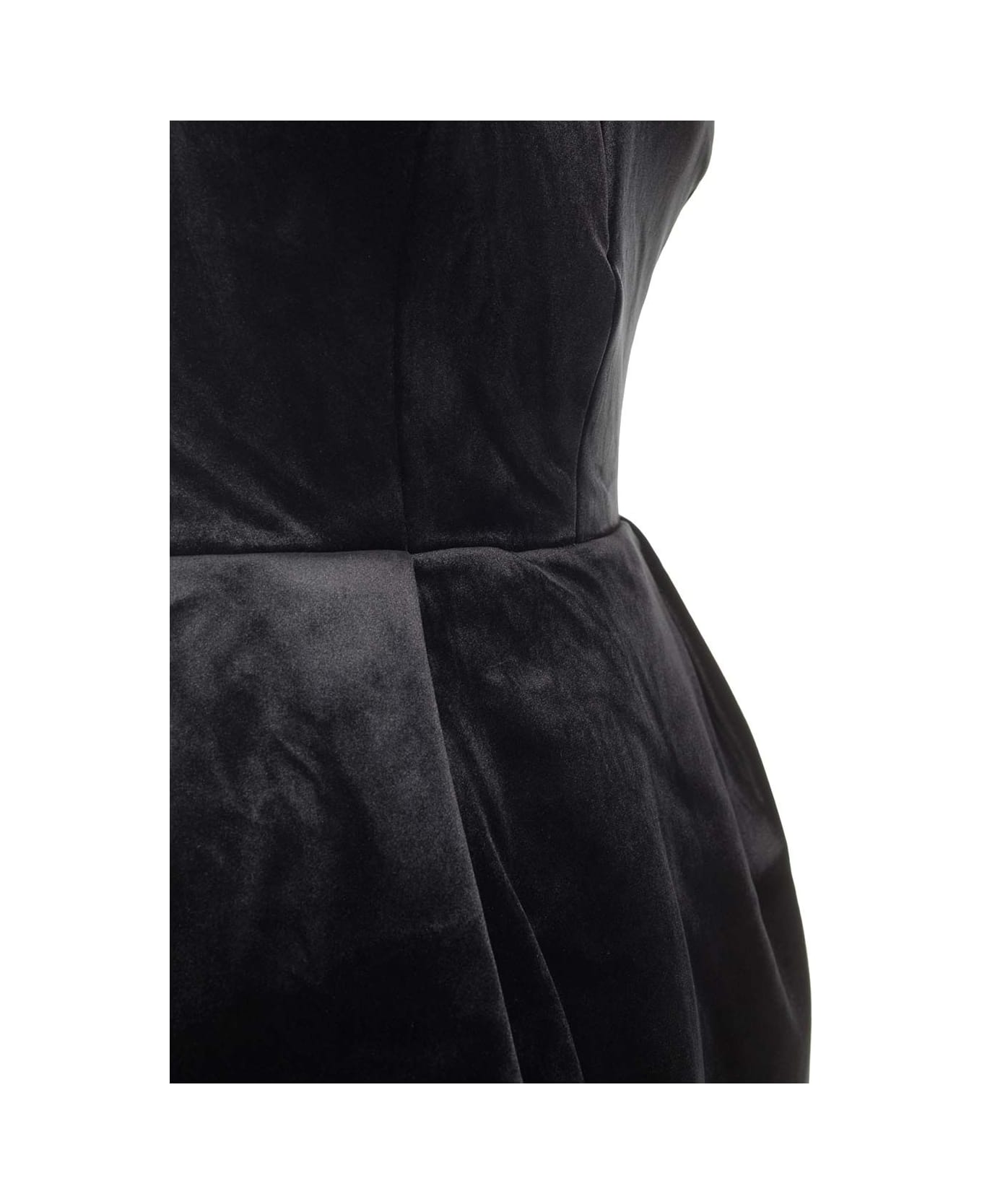 Roland Mouret Silk Velvet Mini Dress - Black