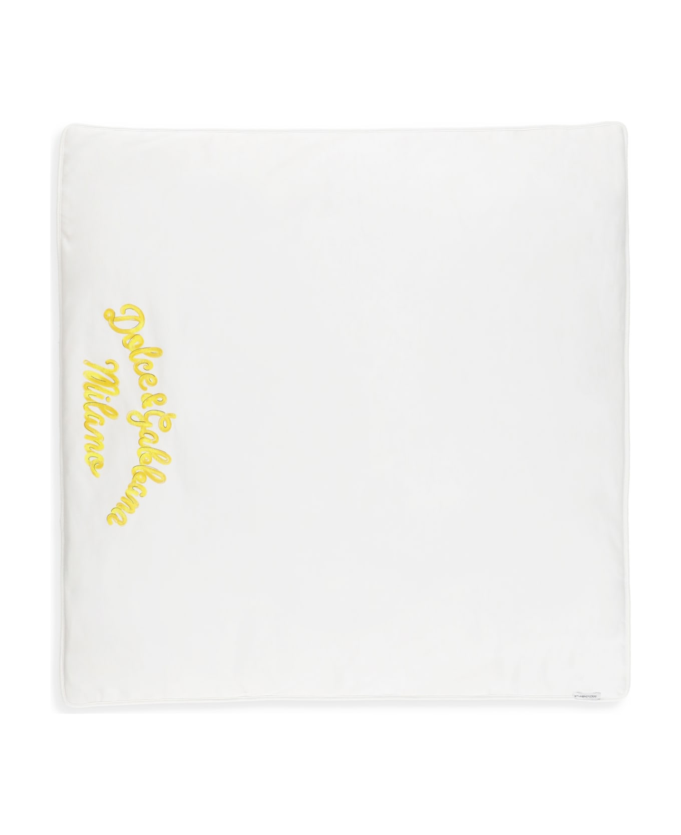 Dolce & Gabbana Blanket With Logo - White