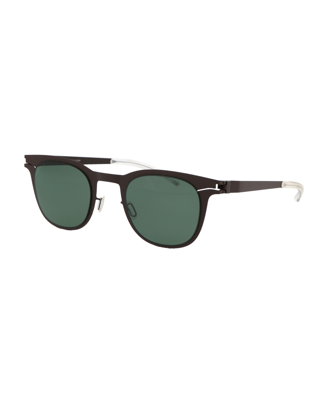 Mykita Callum Sunglasses - 149 DARK BROWN Polarised Pro Green 15 サングラス