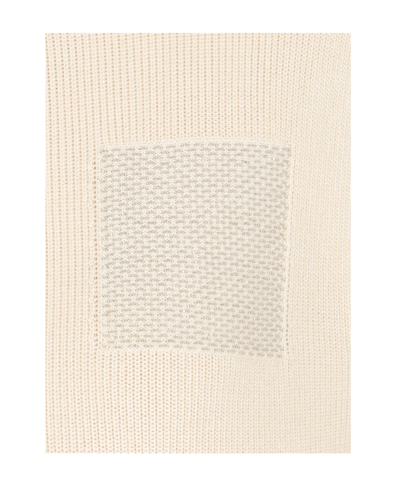 Peserico Cotton And Silk Cardigan - Ivory