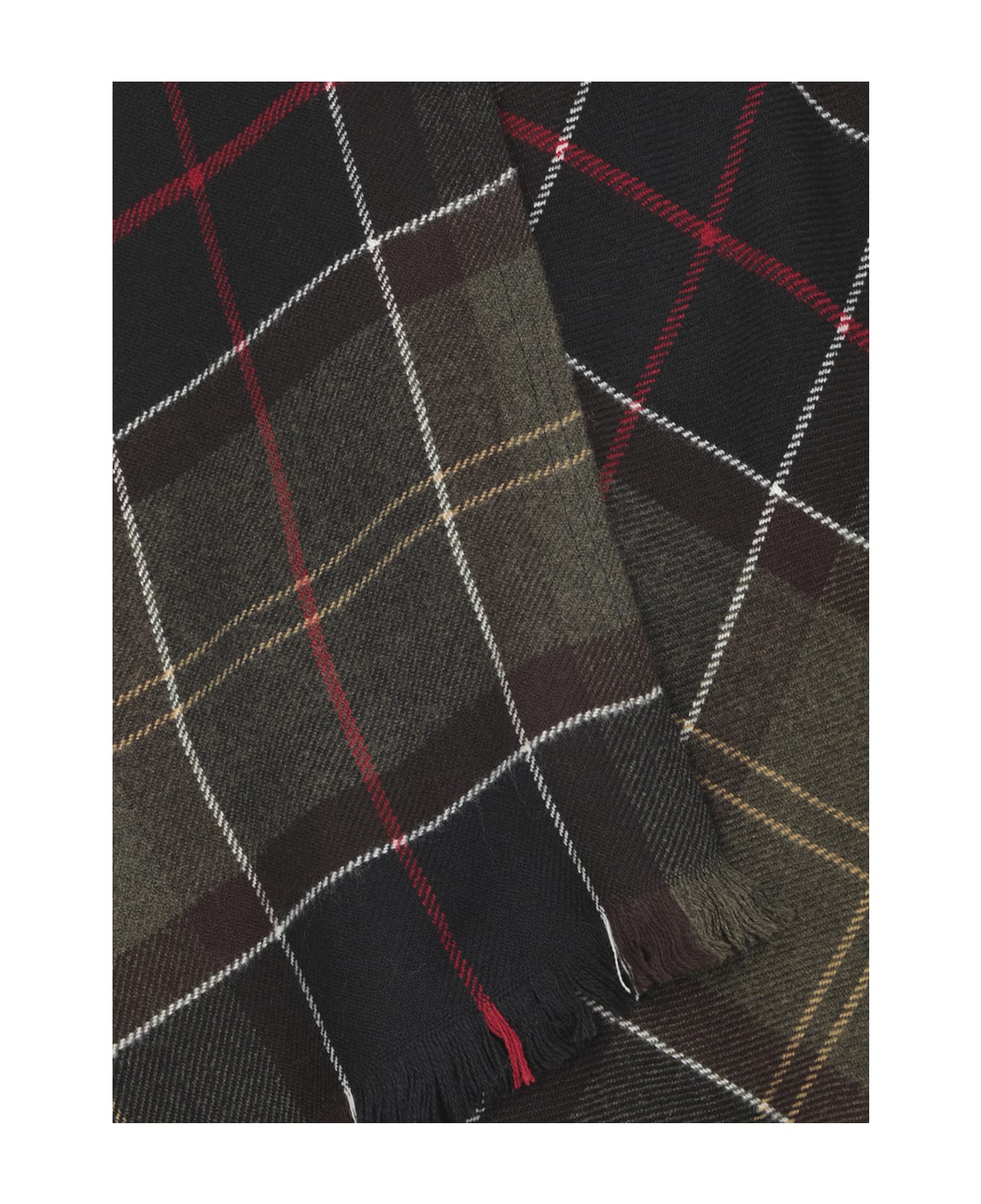 Barbour Staffin Tartan Cape - Green