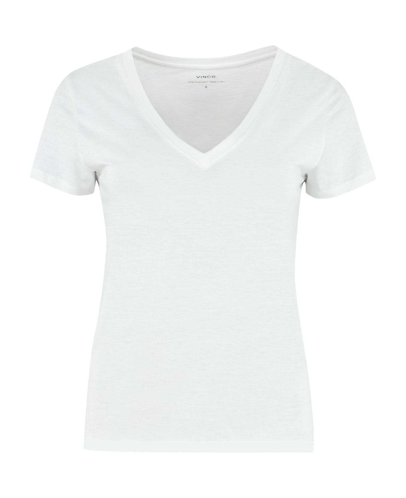 Vince Cotton T-shirt - Bianco