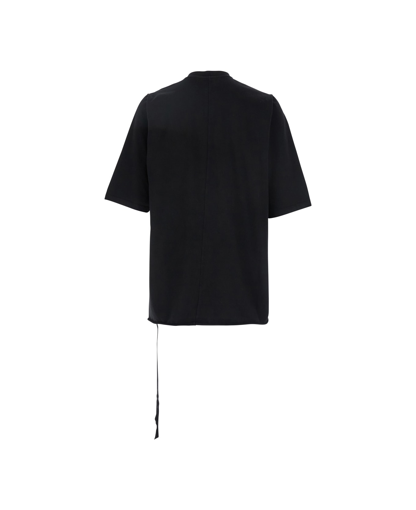 DRKSHDW 'jumbo' Black Crewneck T-shirt With Oversized Band In Cotton Man - Black