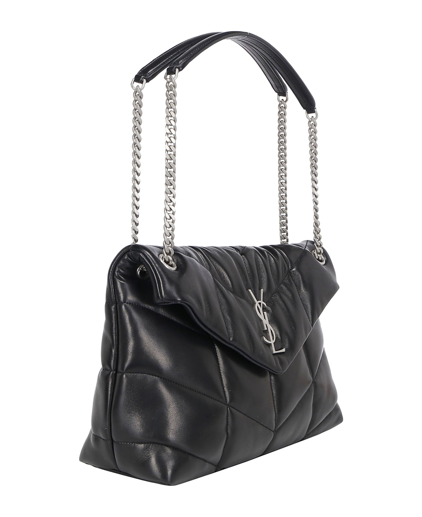 Saint Laurent Lou Lou Medium Shoulder Bag - Nero