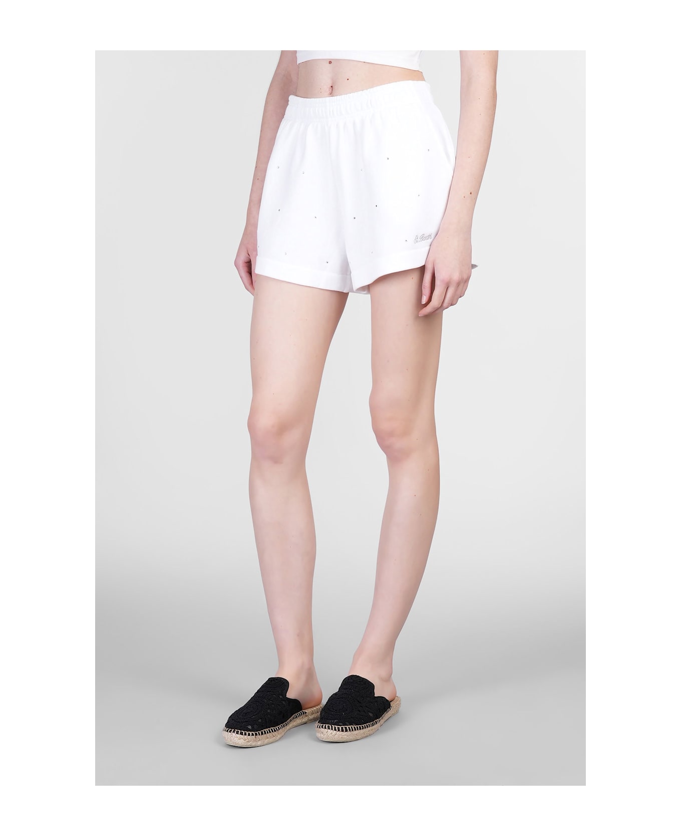 MC2 Saint Barth Cate Shorts In White Cotton - white