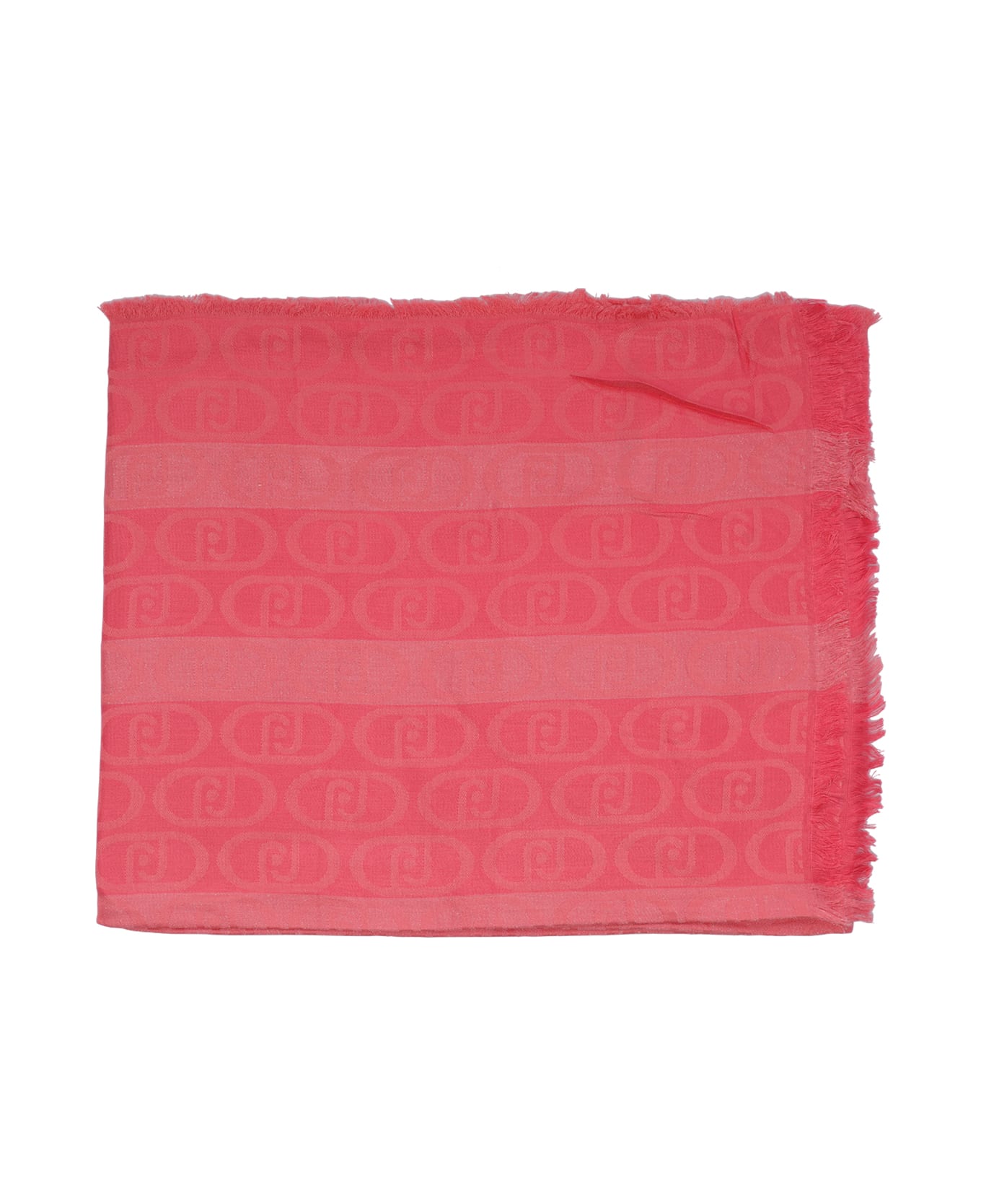 Liu-Jo Logo Stole - Pink スカーフ＆ストール