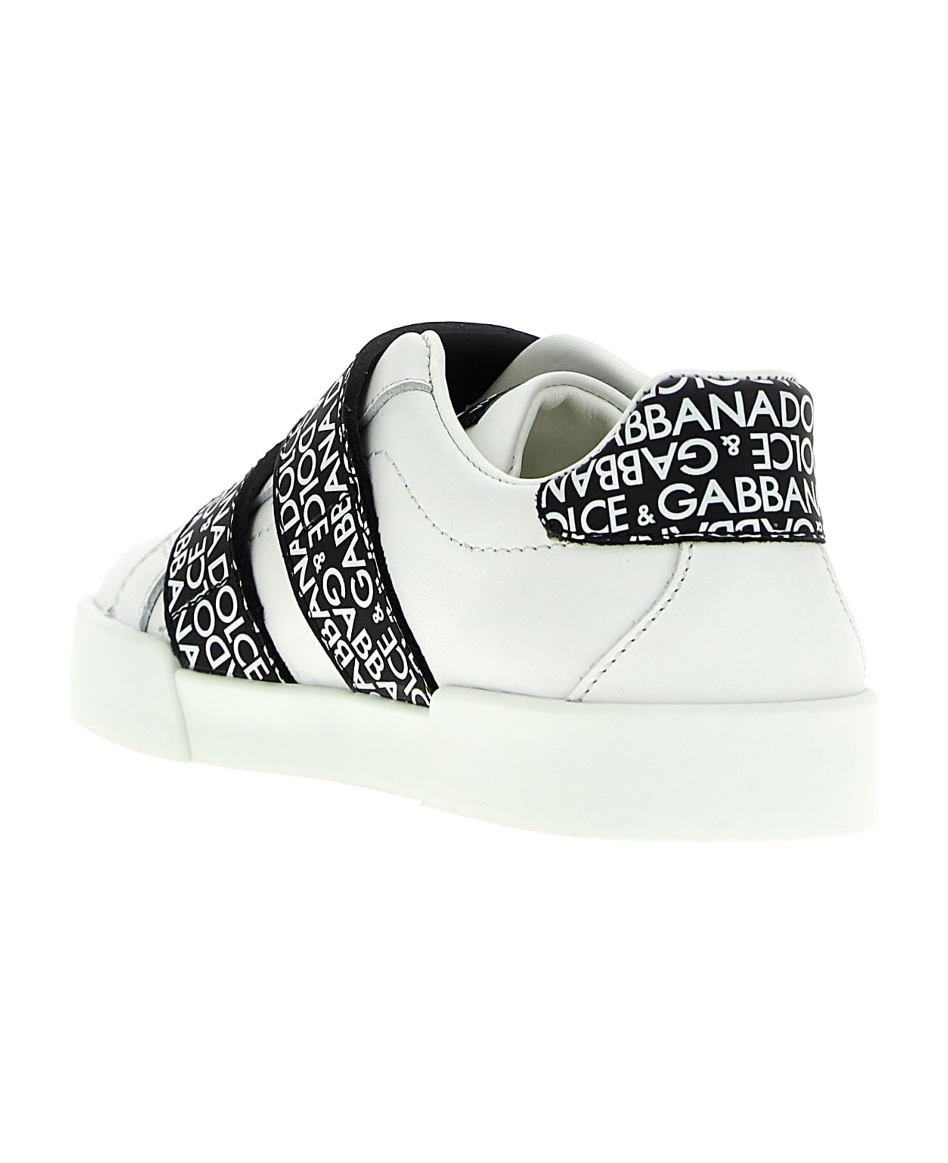Dolce & Gabbana 'portofino' Sneakers - White/Black