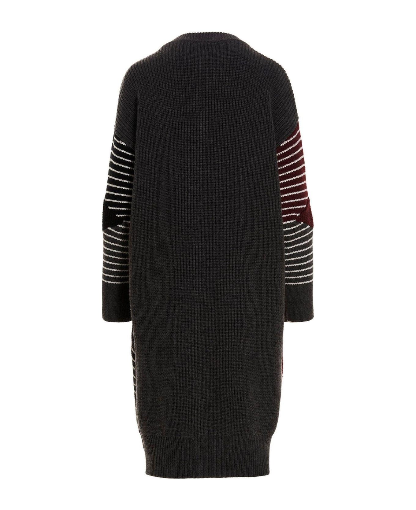 Stella McCartney Crewneck Buttoned Coat - MultiColour