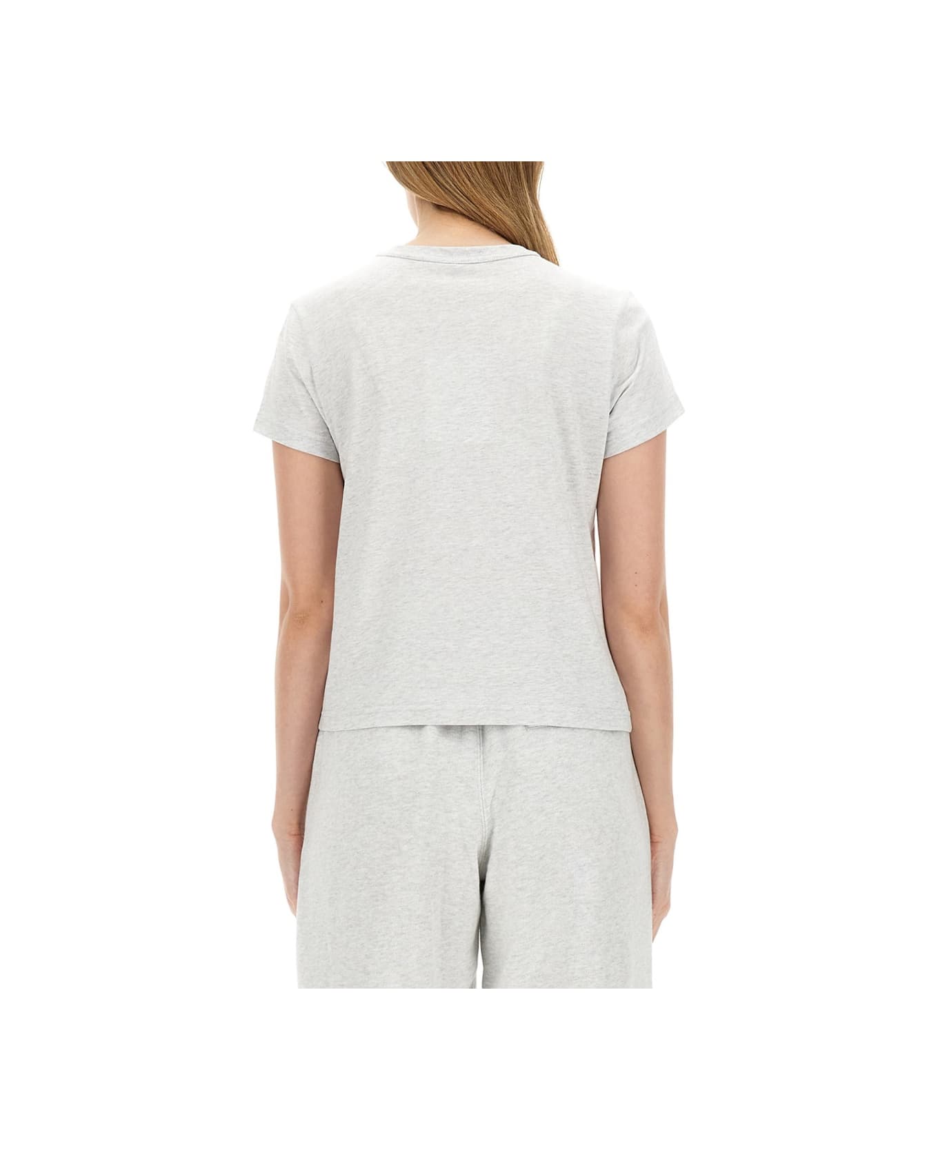 T by Alexander Wang Essential Shrunk T-shirt - LIGHTHEATHERGREY