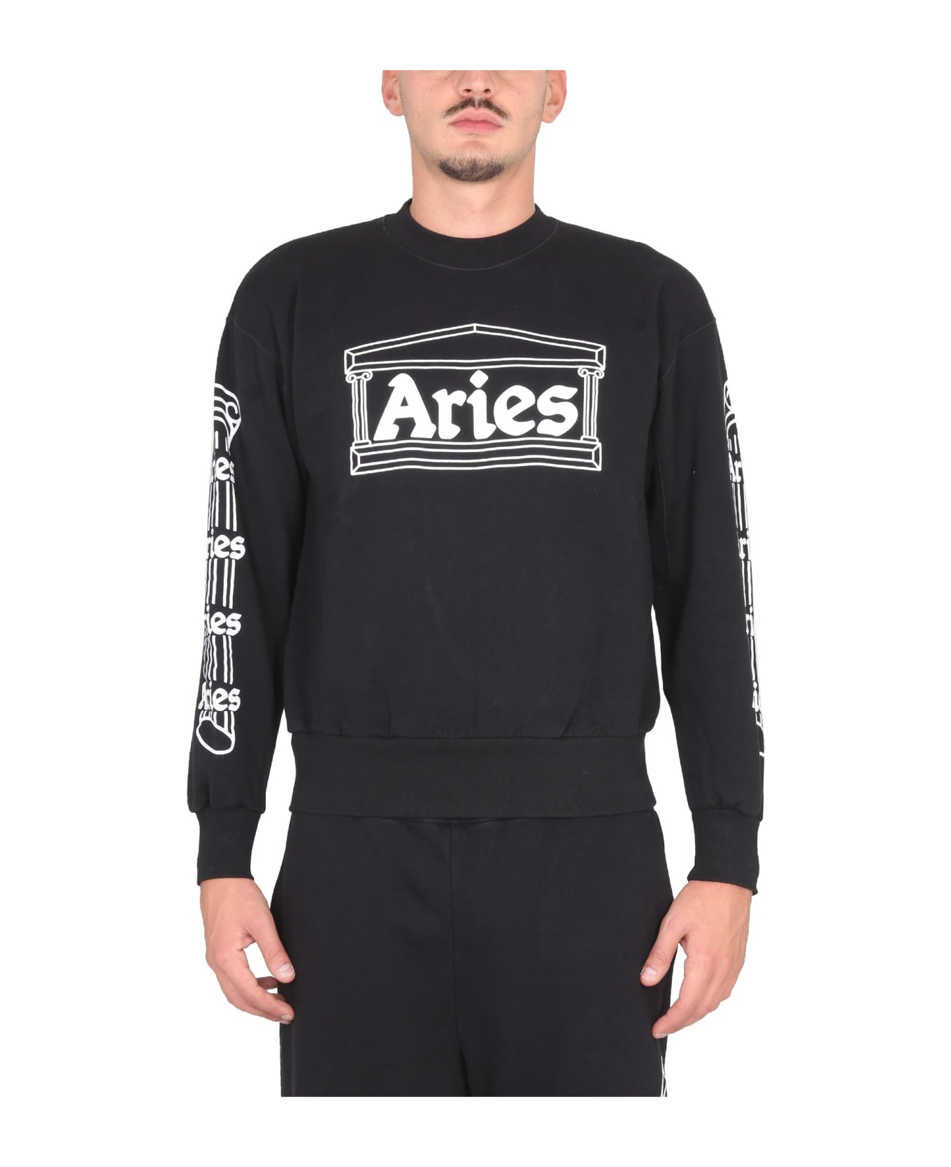 Aries Crewneck Sweatshirt - NERO