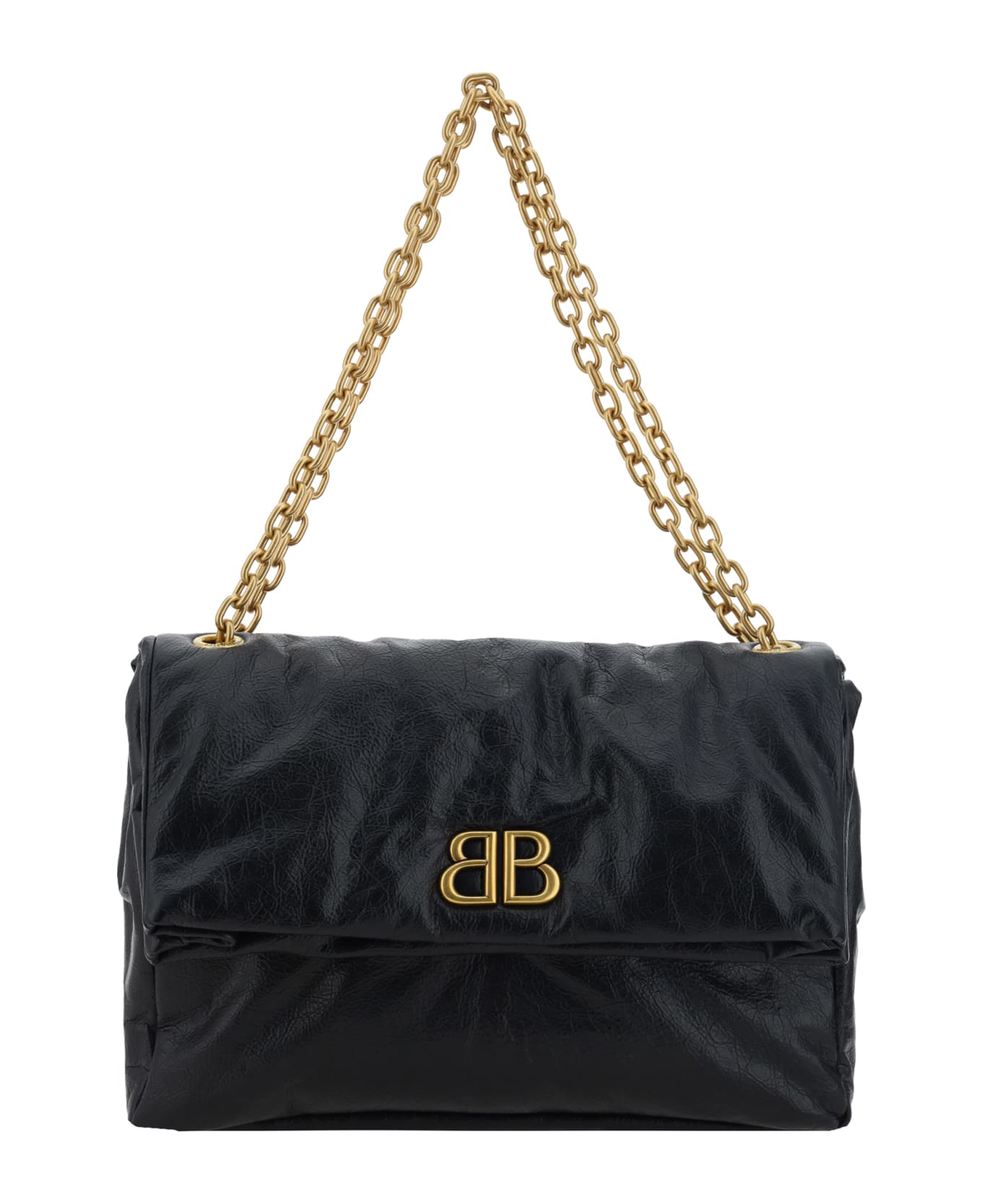 Balenciaga Medium Monaco Shoulder Bag - Black