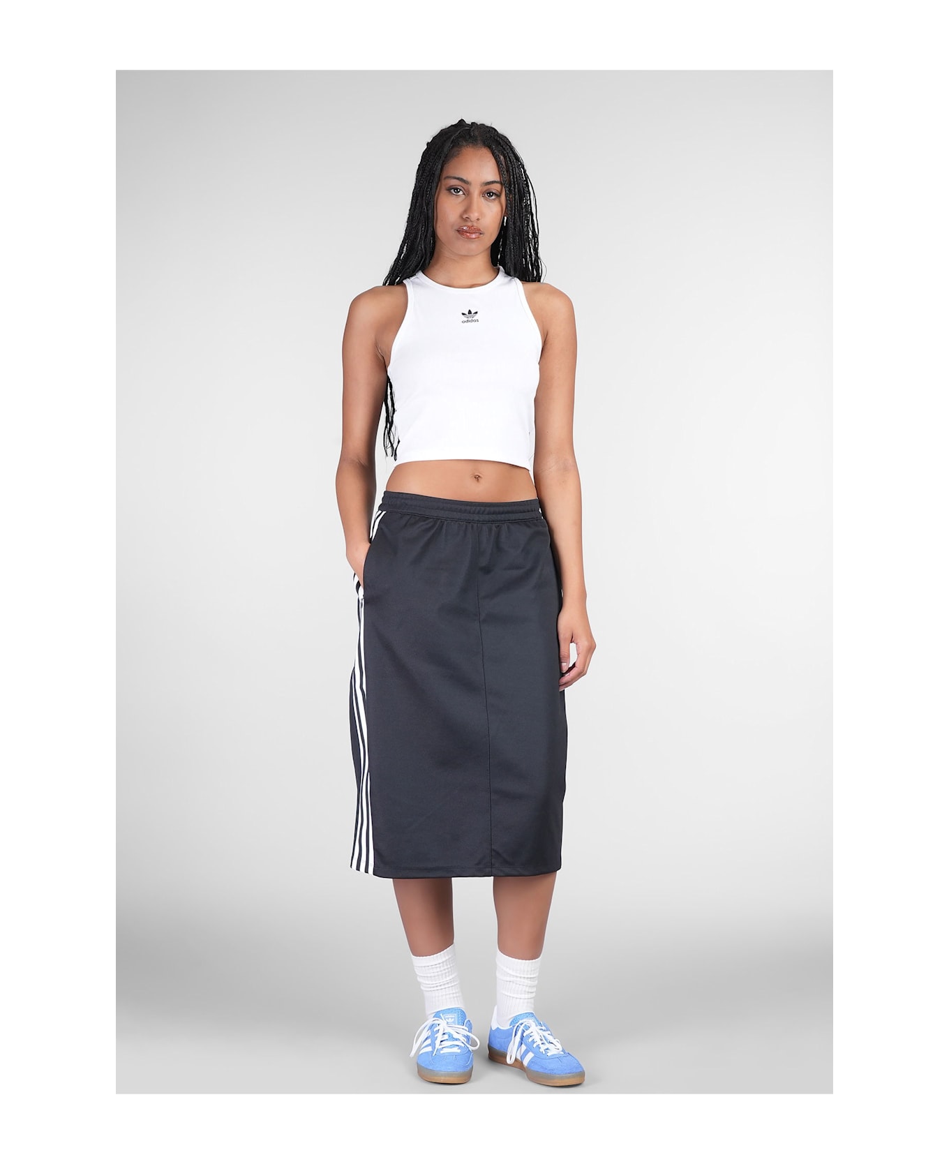 Adidas Classic Skirt Skirt In Black Cotton - black