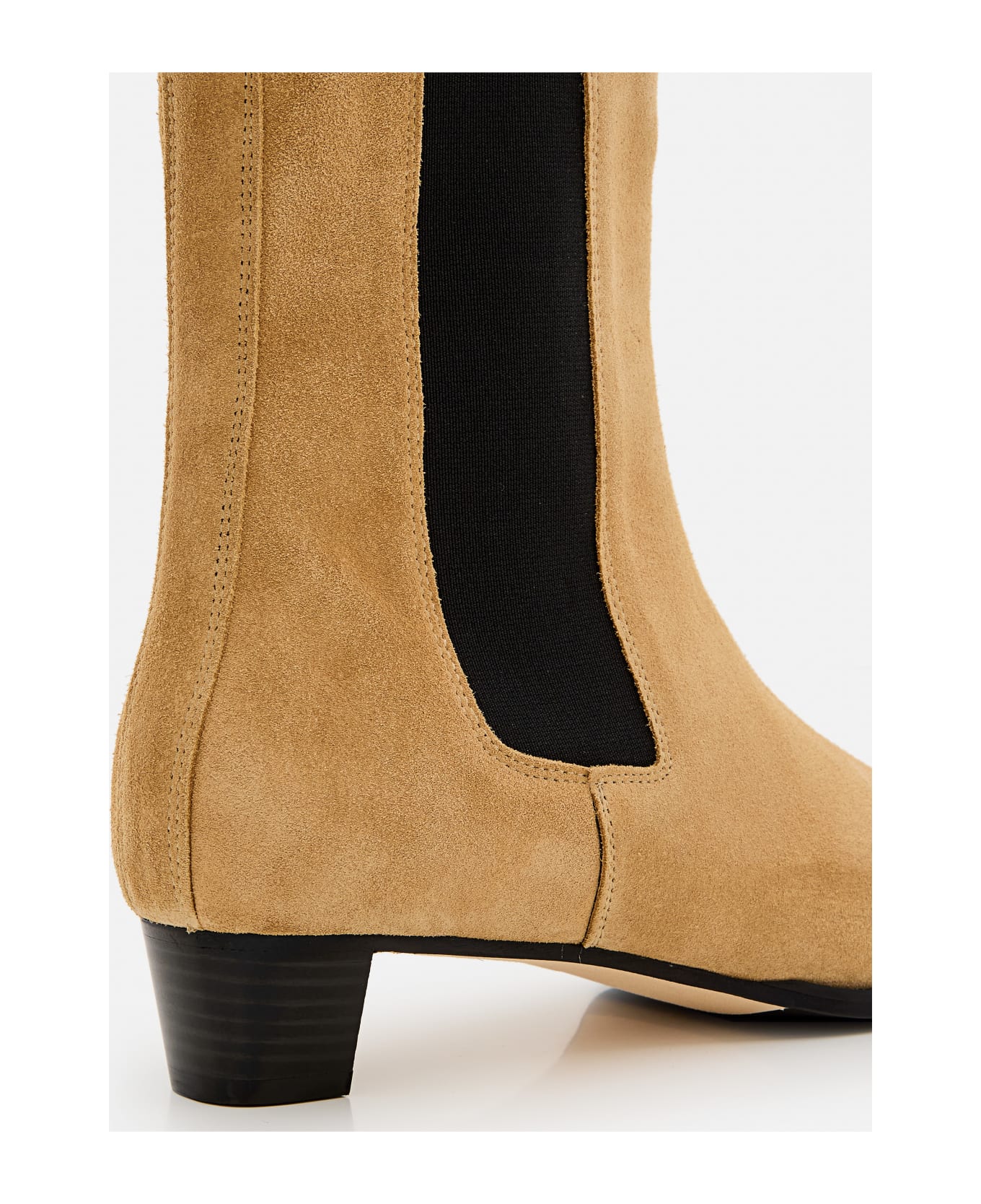 aeyde Kiki Leather Pointed Toe Boots - Beige