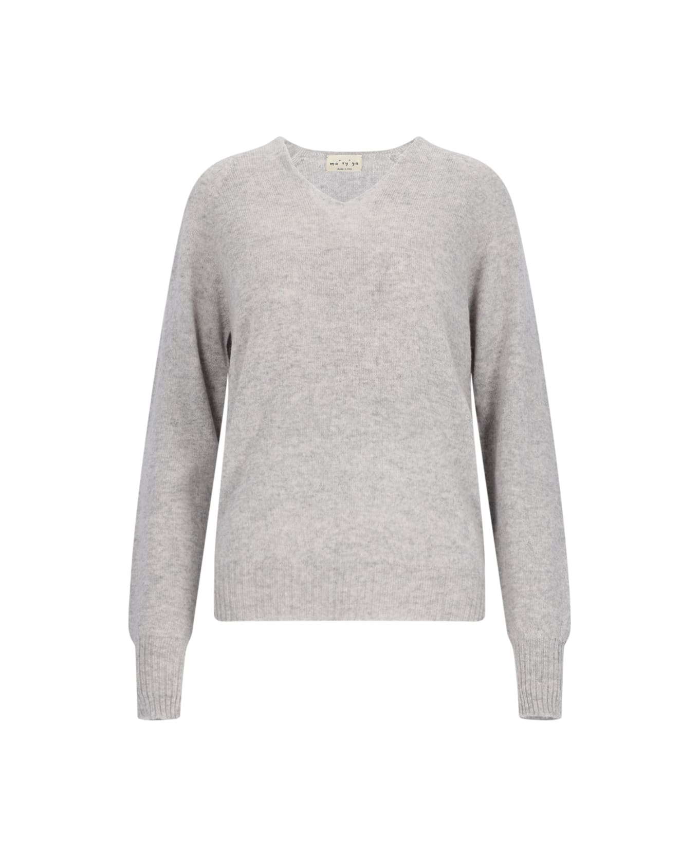 Ma'ry'ya V-neck Sweater - Gray