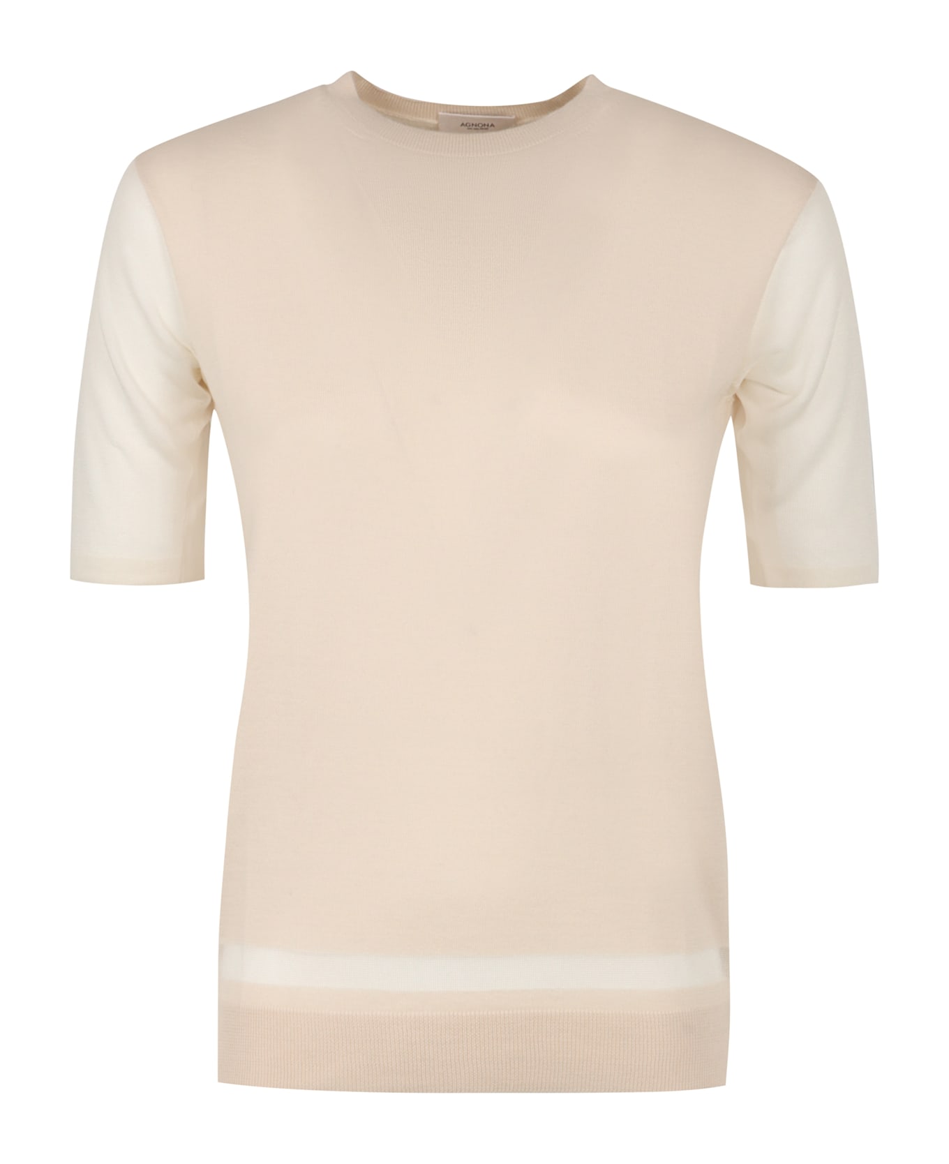 Agnona Knitted Wool-blend Top - Pink