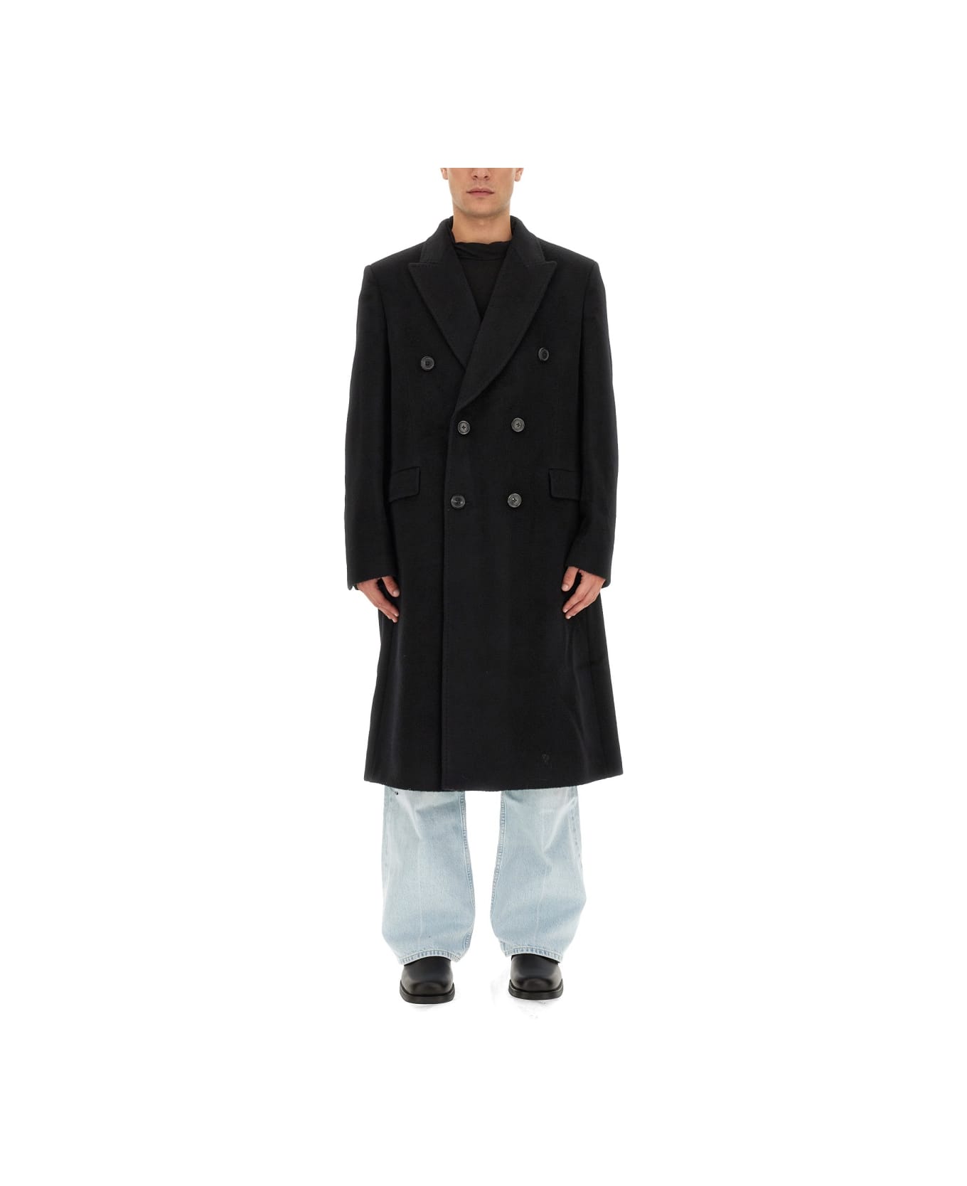 Our Legacy Cappotto Doppiopetto "whale" - BLACK