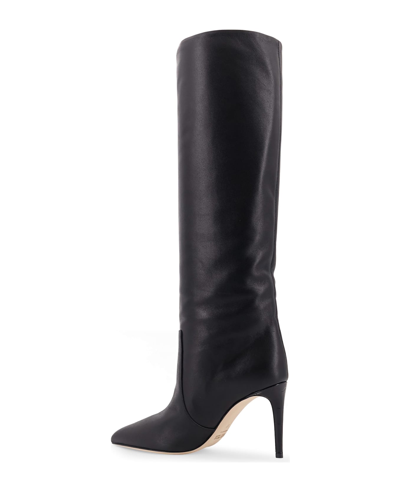 Paris Texas Stiletto Leather Boots - Black