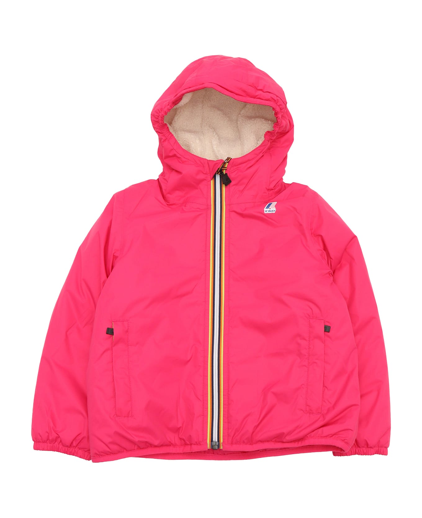 K-Way Claude Pink Jacket - FUCHSIA