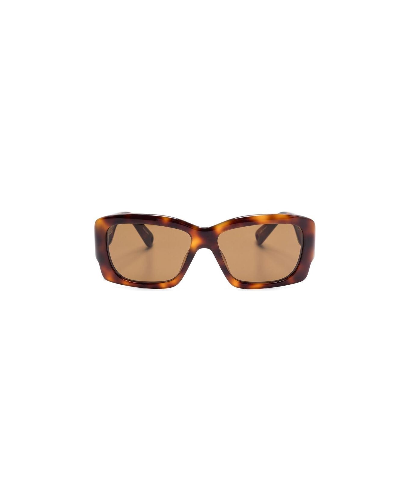 Jacquemus Rectangle Frame Sunglasses - BROWN