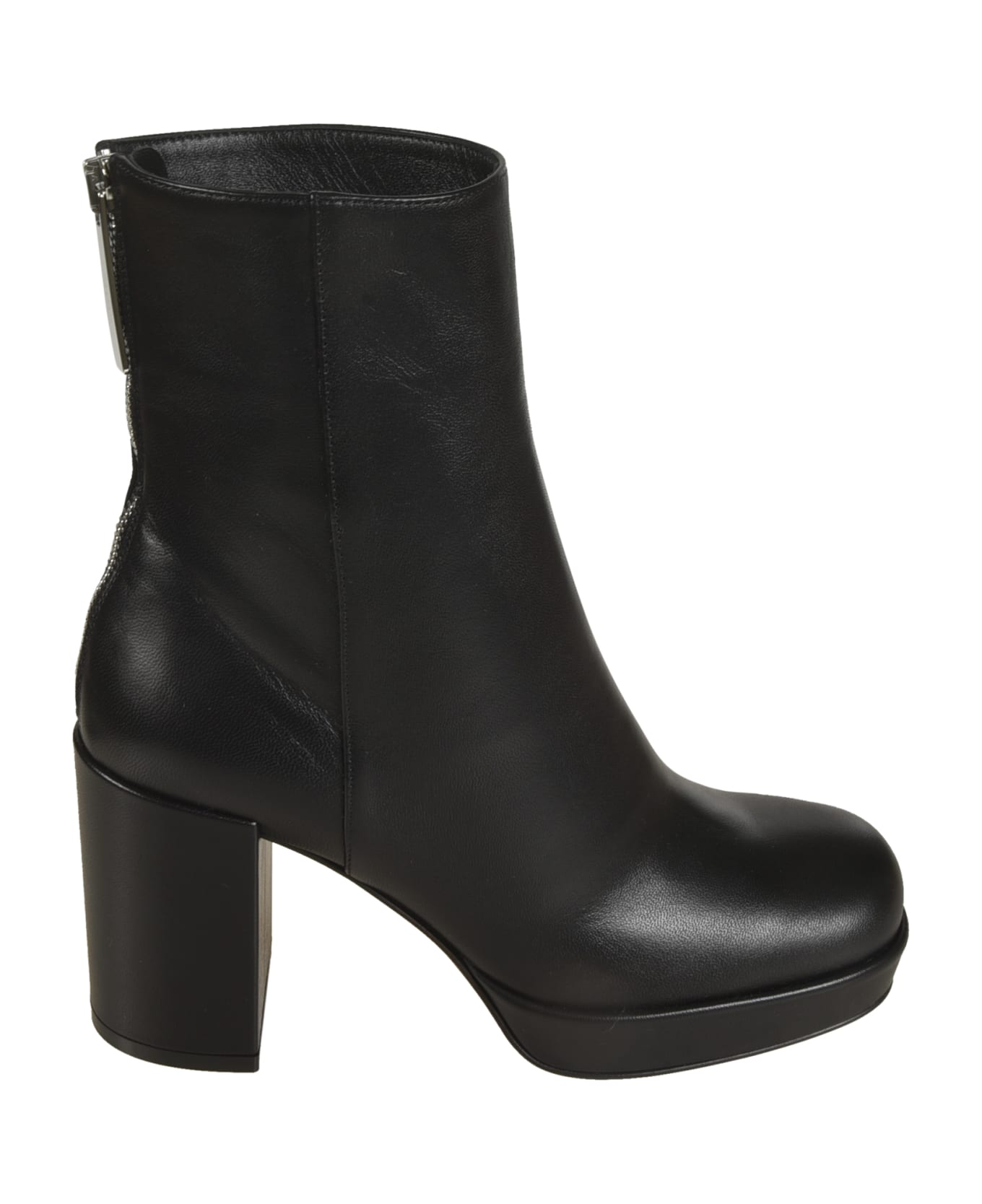 Sergio Rossi Back Zip Classic Boots - Black