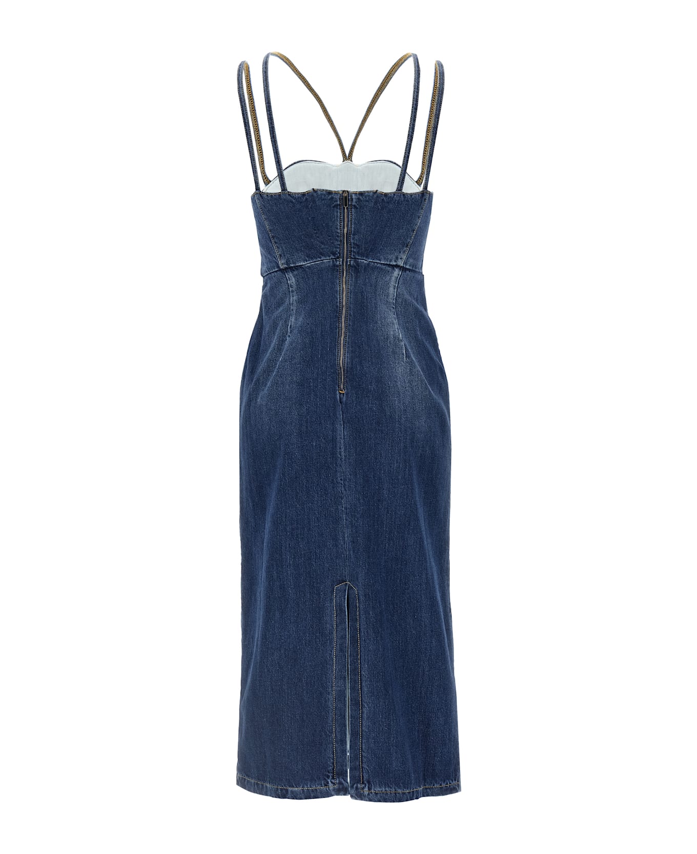 Nensi Dojaka Denim Dress - Blue