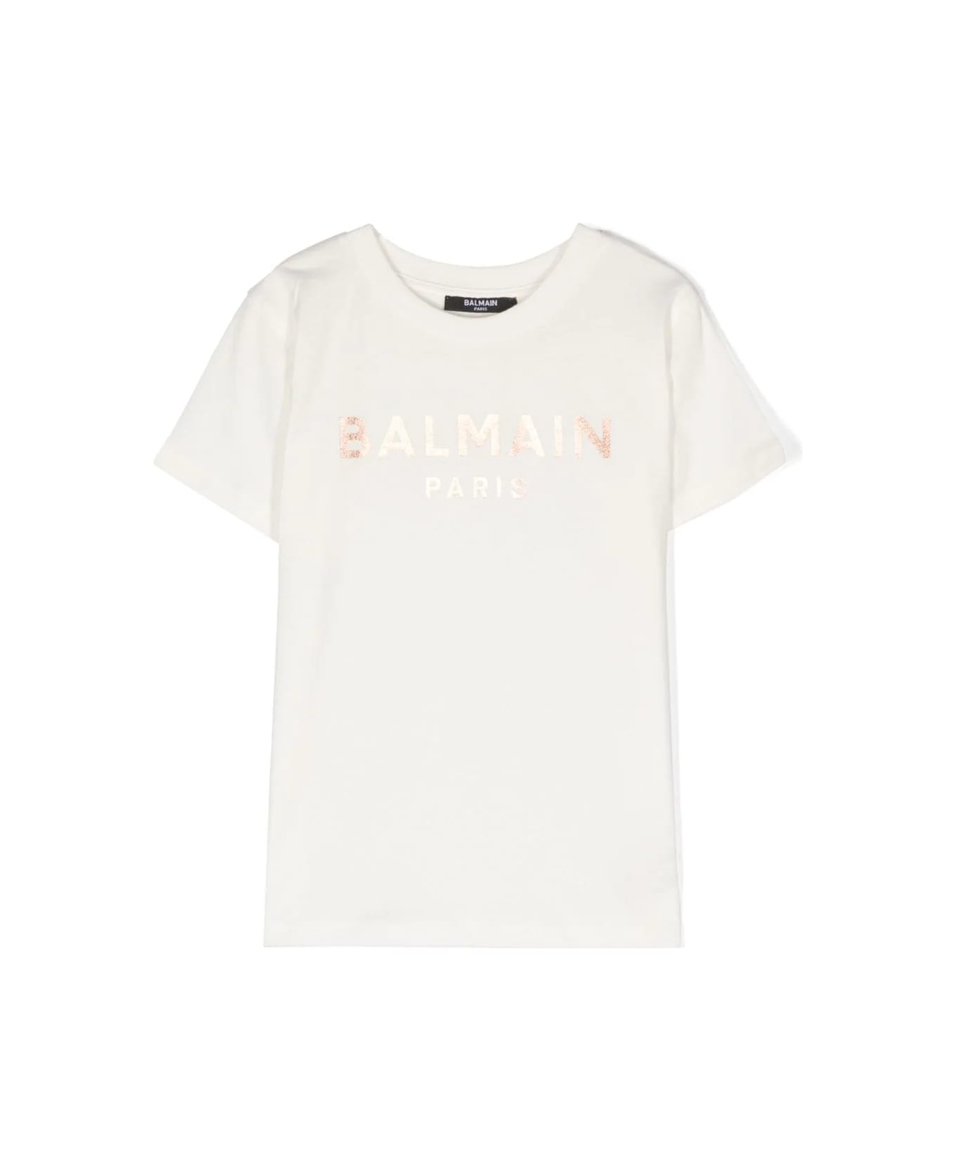 Balmain Logo T-shirt - Cream