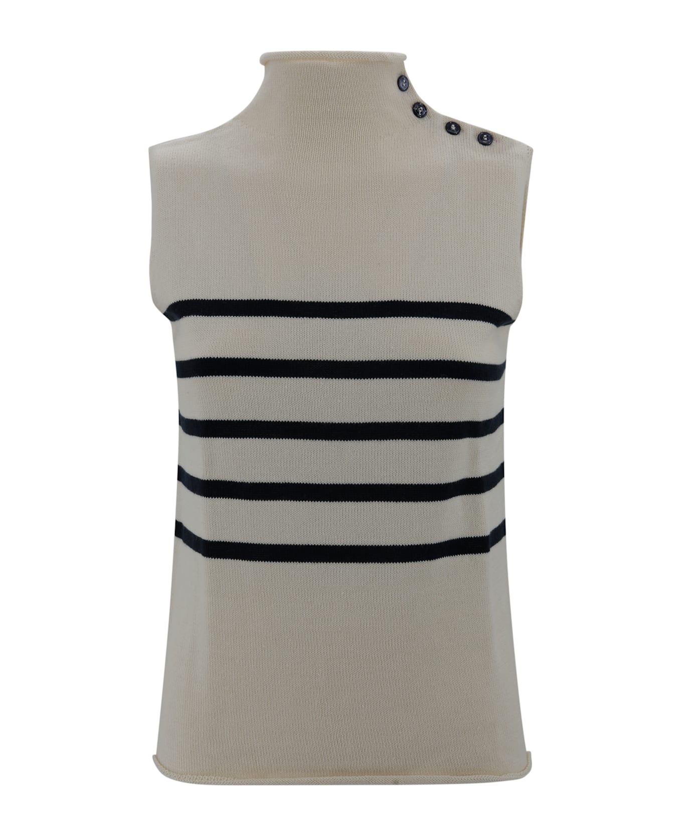 Weekend Max Mara Knit Gilet - White