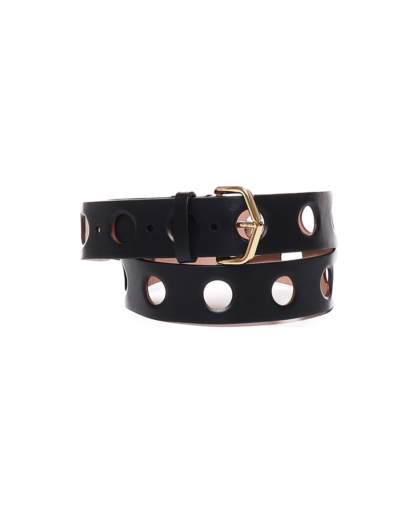 Alaia Neo Vienne Belt In Calfskin - Black