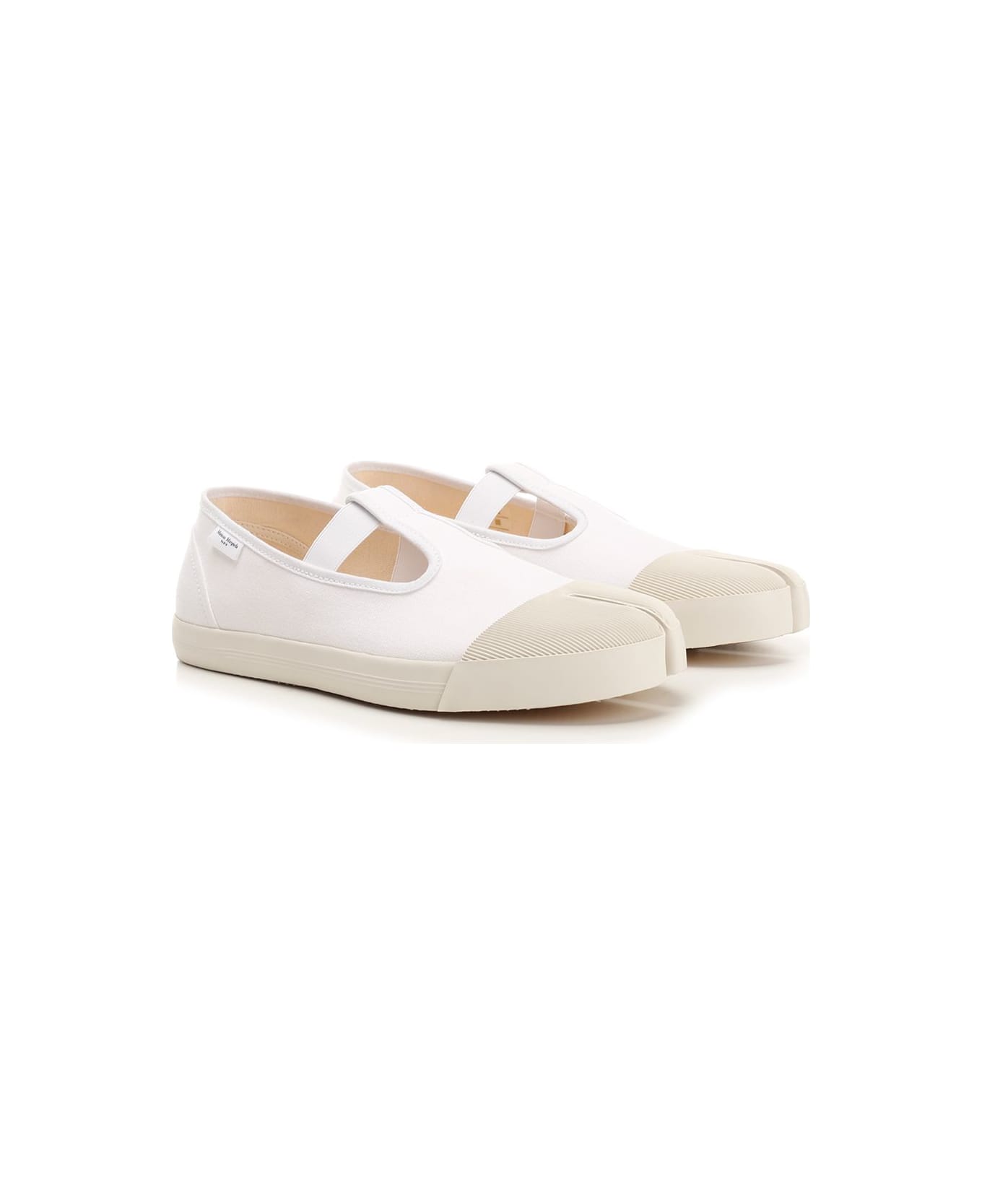 Maison Margiela On The Deck Tabi Mary Jane Sneakers - White