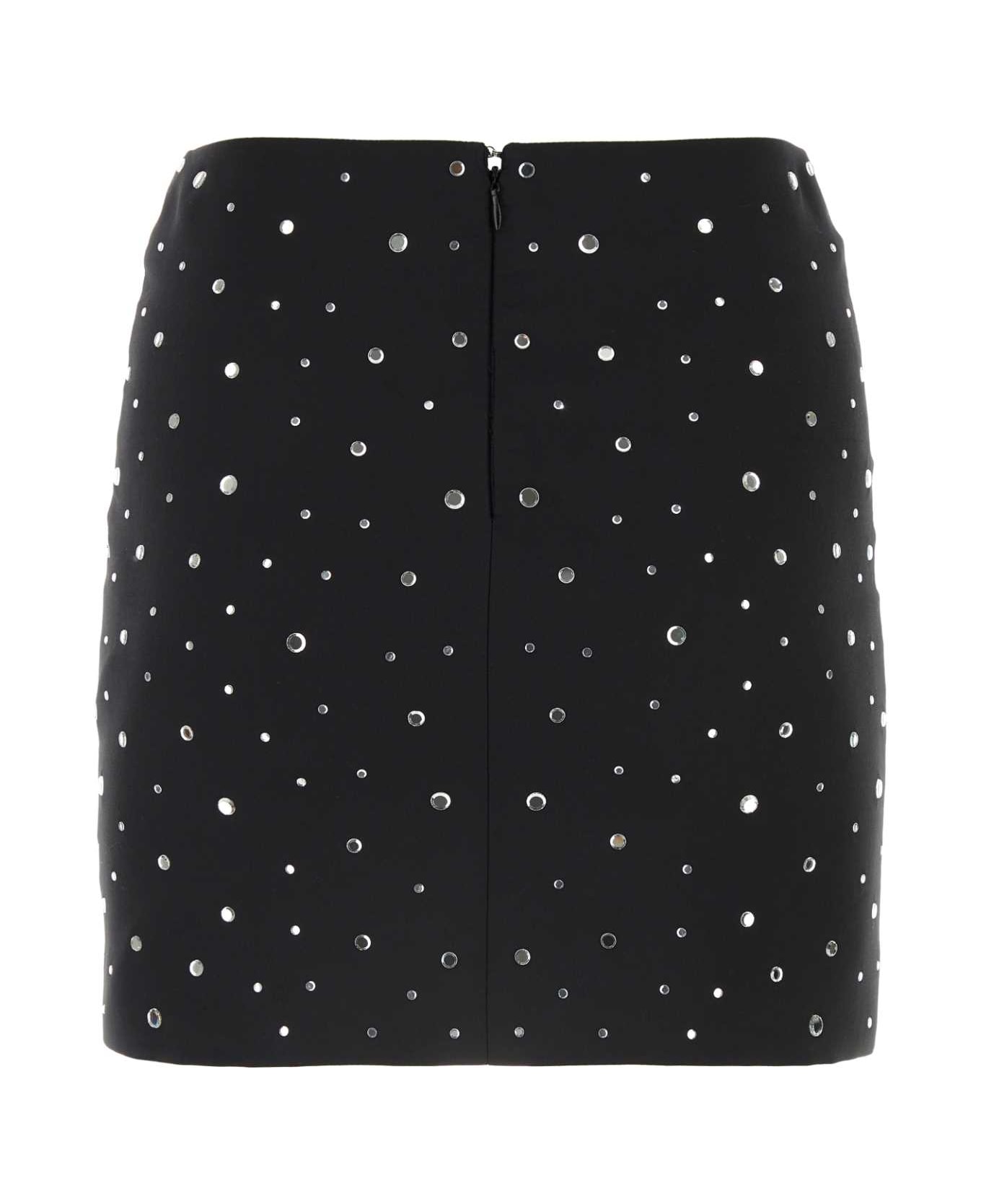 Giuseppe di Morabito Black Stretch Cotton Blend Mini Skirt - BLACK スカート