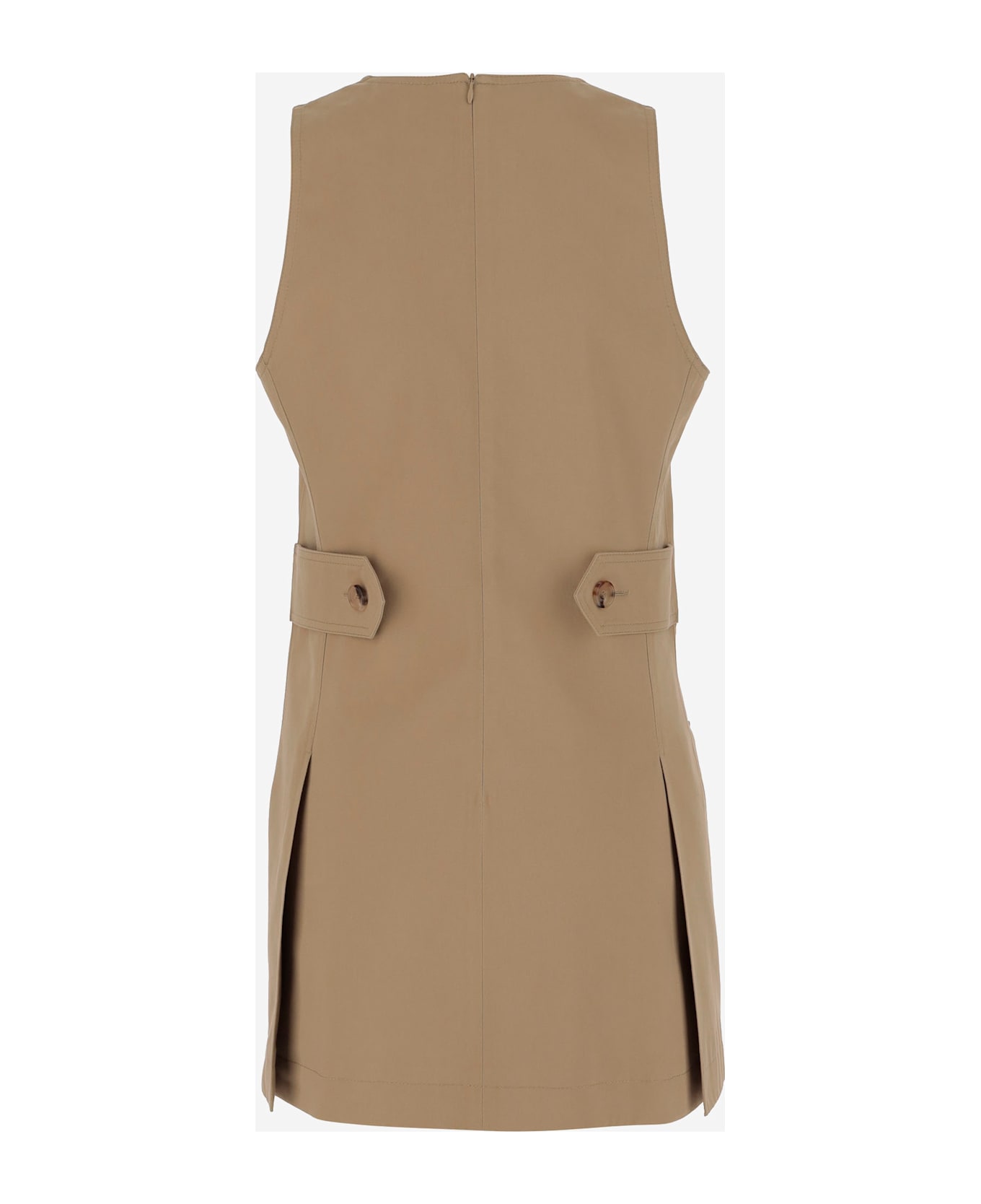 Chloé Cotton Satin Dress - Beige ワンピース＆ドレス
