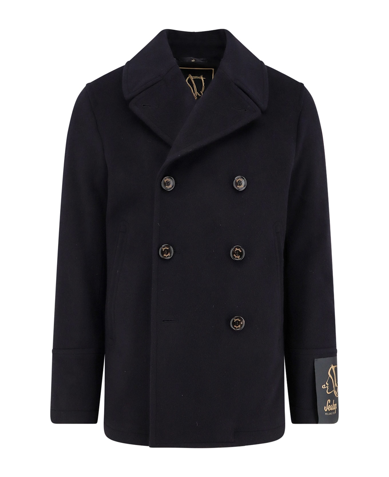 Sealup Wool Blend Coat - Blue